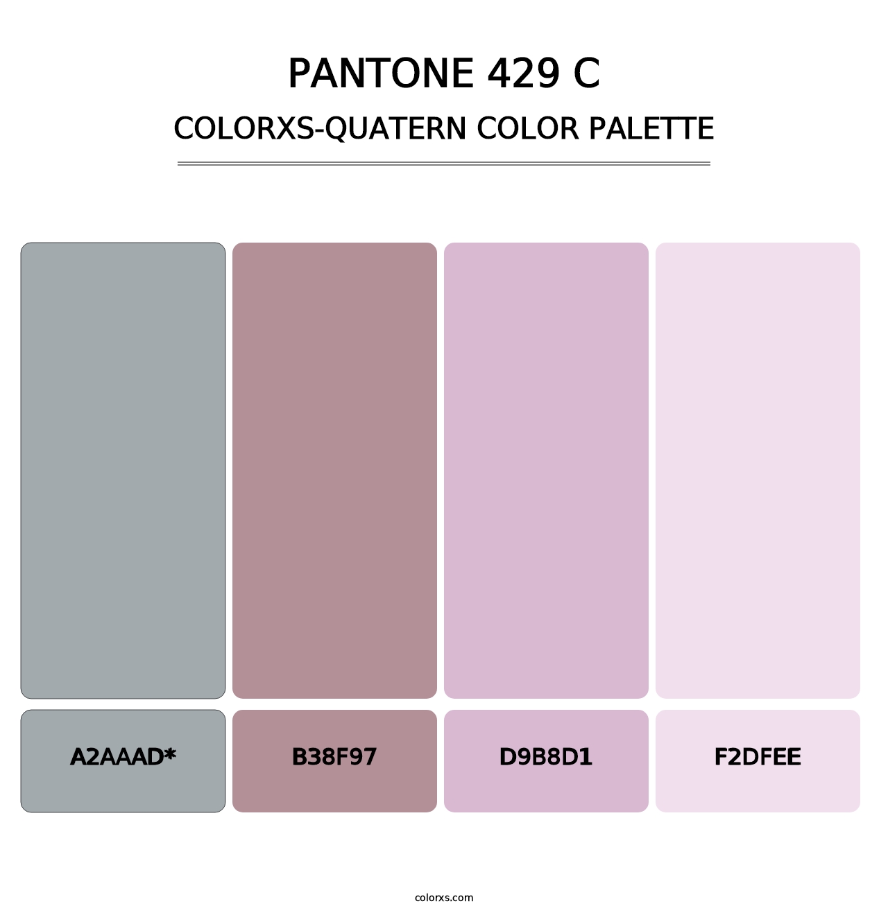 PANTONE 429 C - Colorxs Quatern Palette
