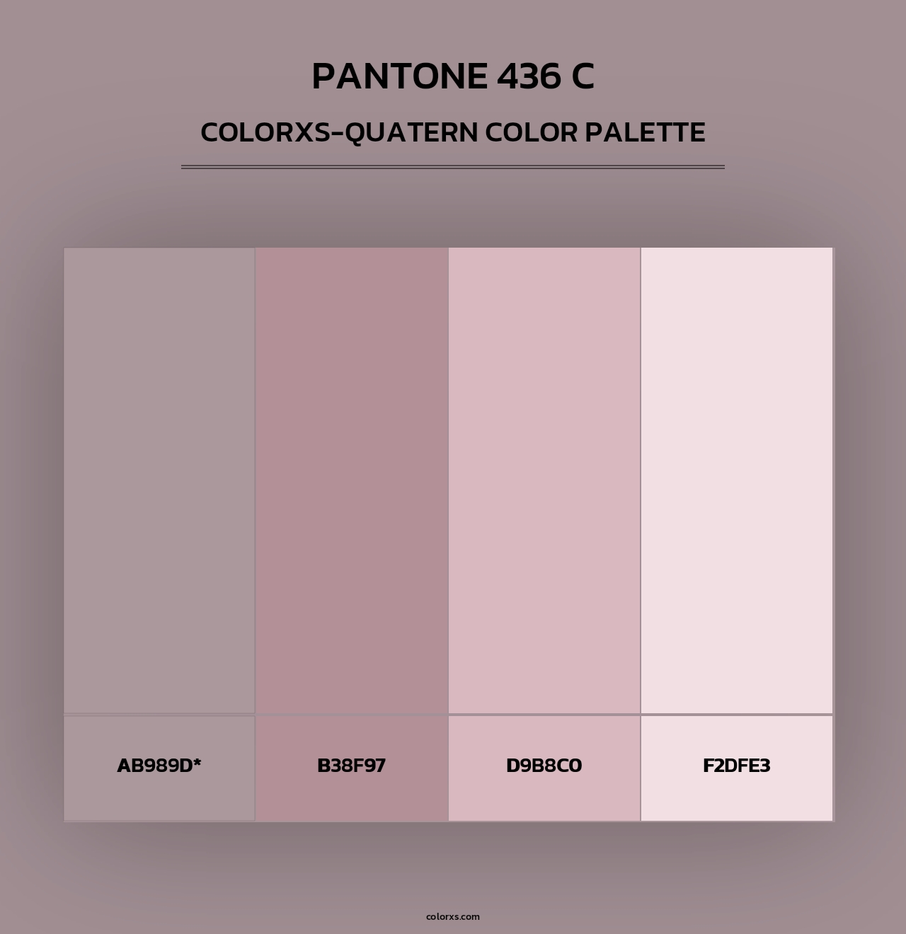 PANTONE 436 C - Colorxs Quad Palette