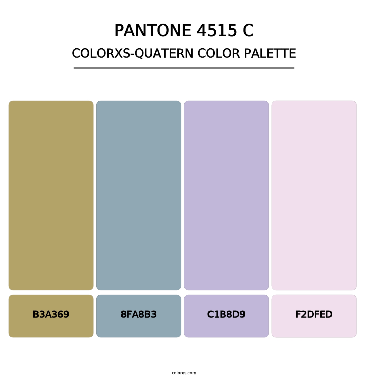 PANTONE 4515 C - Colorxs Quatern Palette