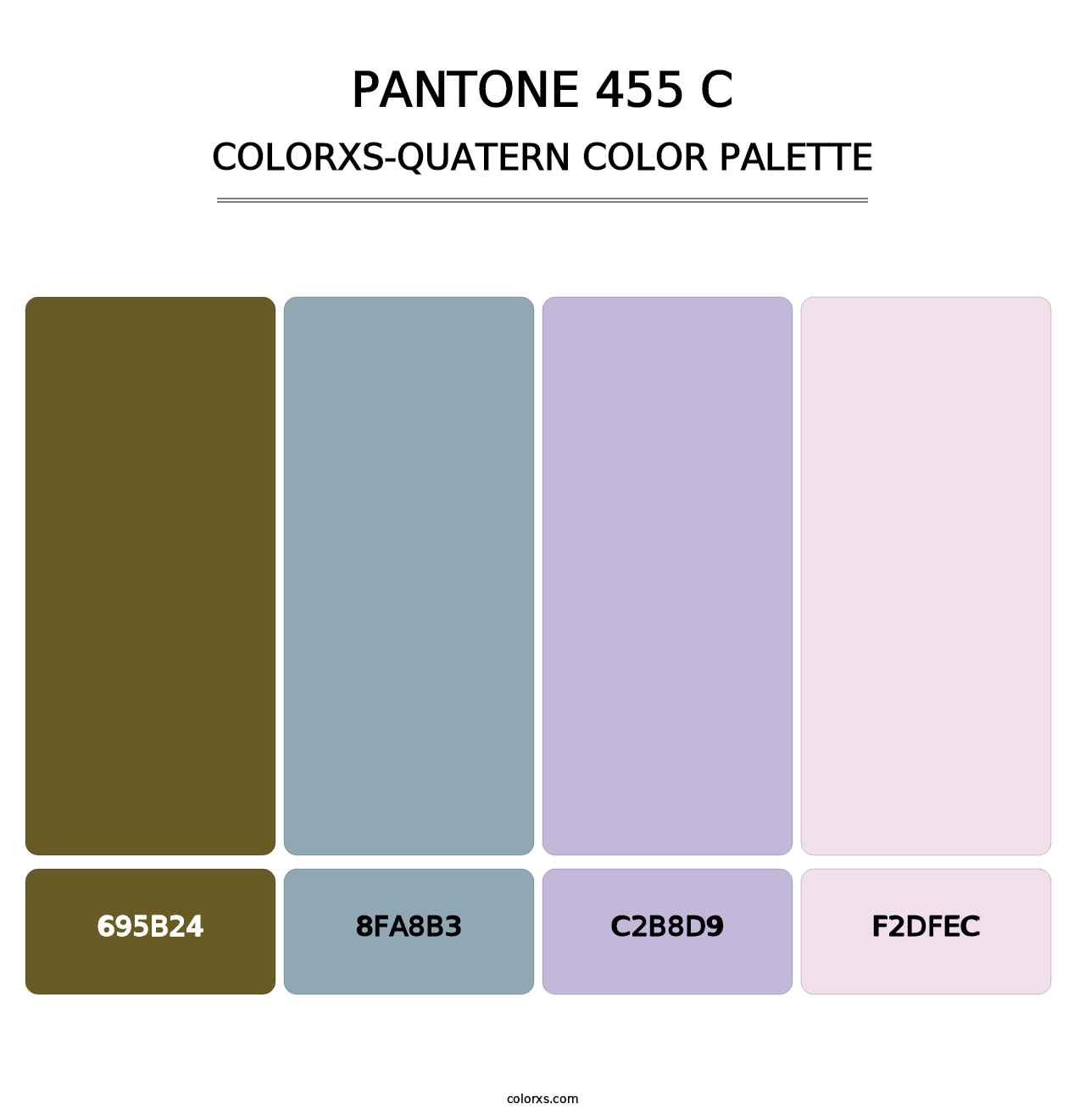 PANTONE 455 C - Colorxs Quatern Palette