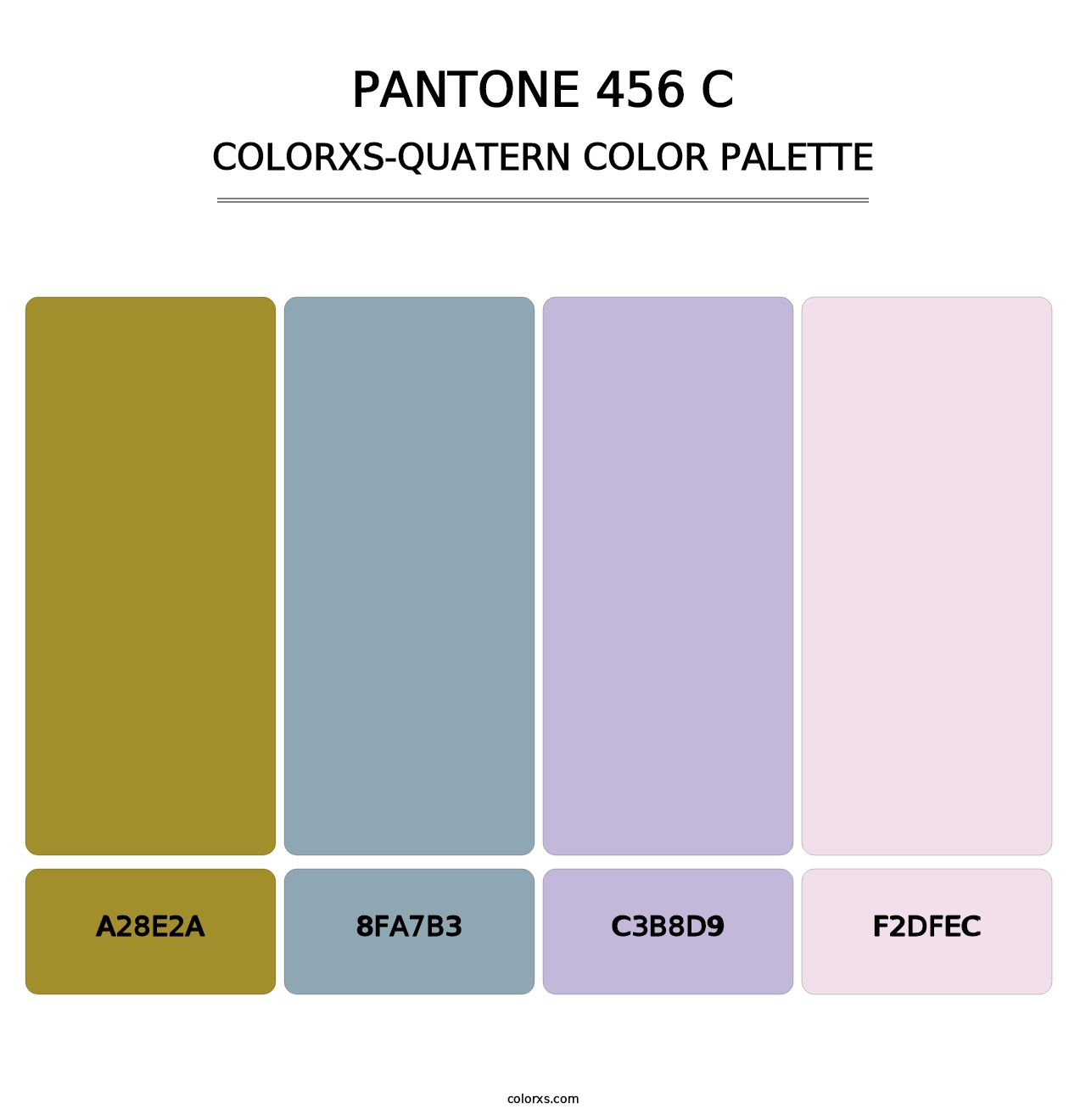 PANTONE 456 C - Colorxs Quatern Palette