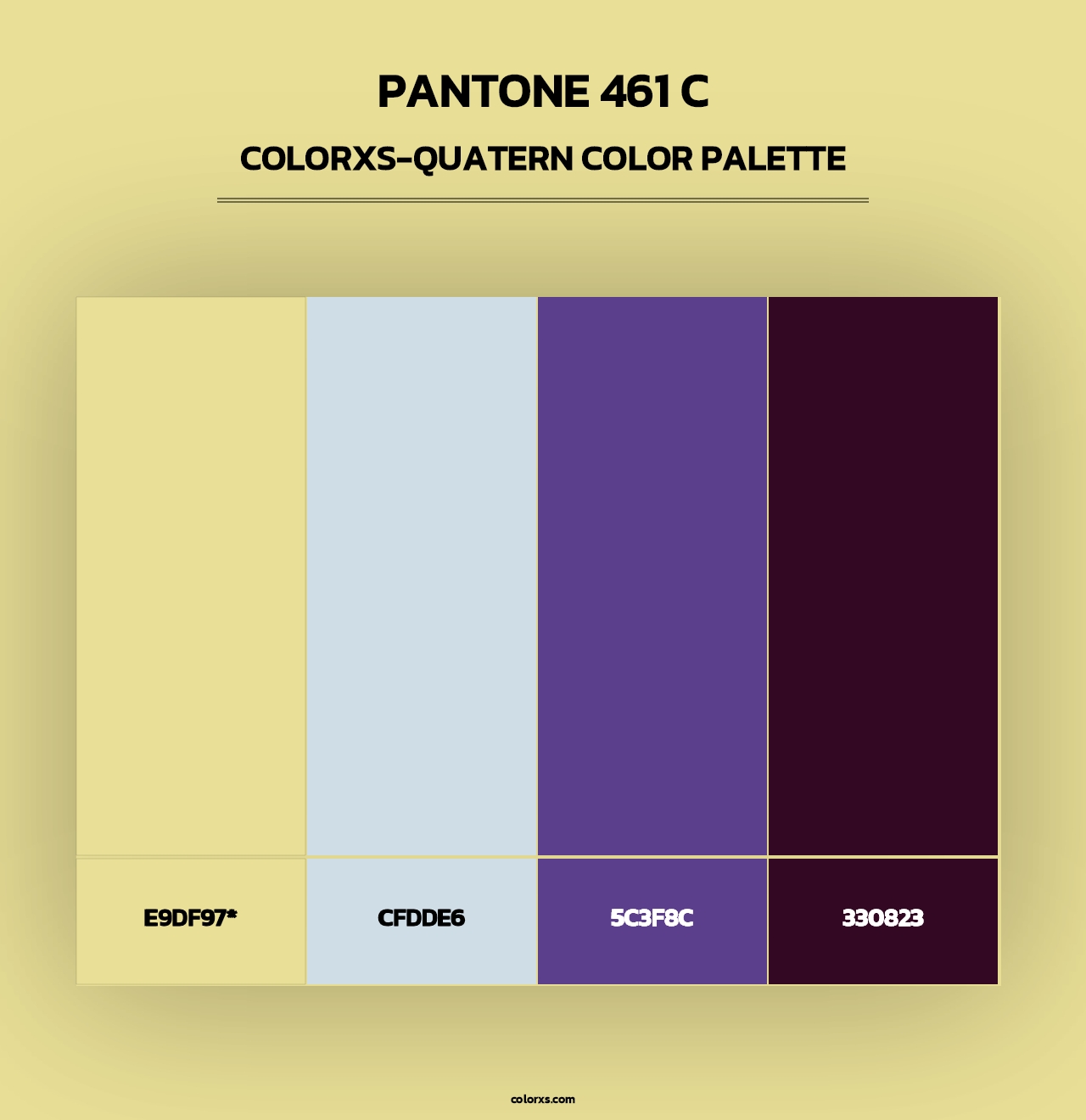 PANTONE 461 C - Colorxs Quad Palette