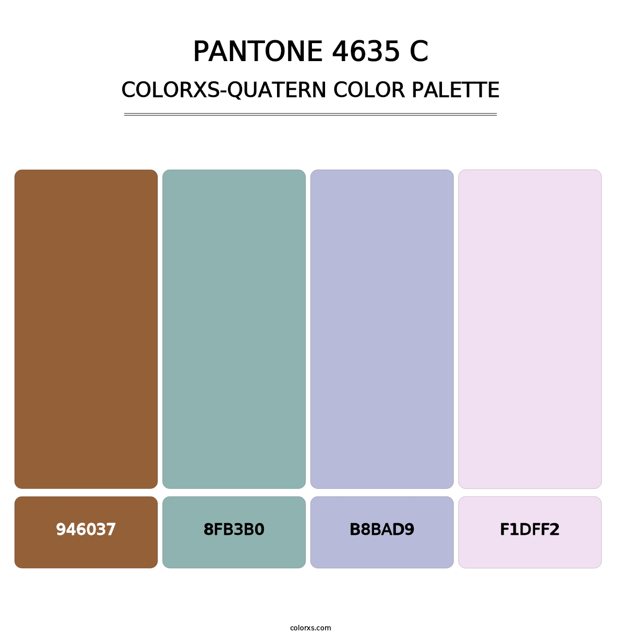 PANTONE 4635 C - Colorxs Quatern Palette