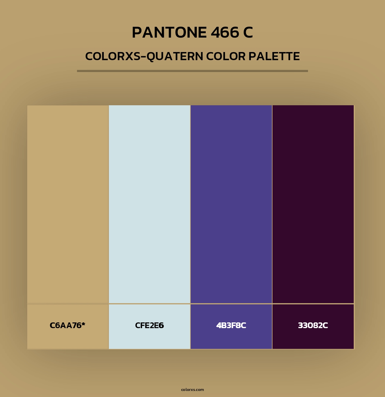 PANTONE 466 C - Colorxs Quad Palette