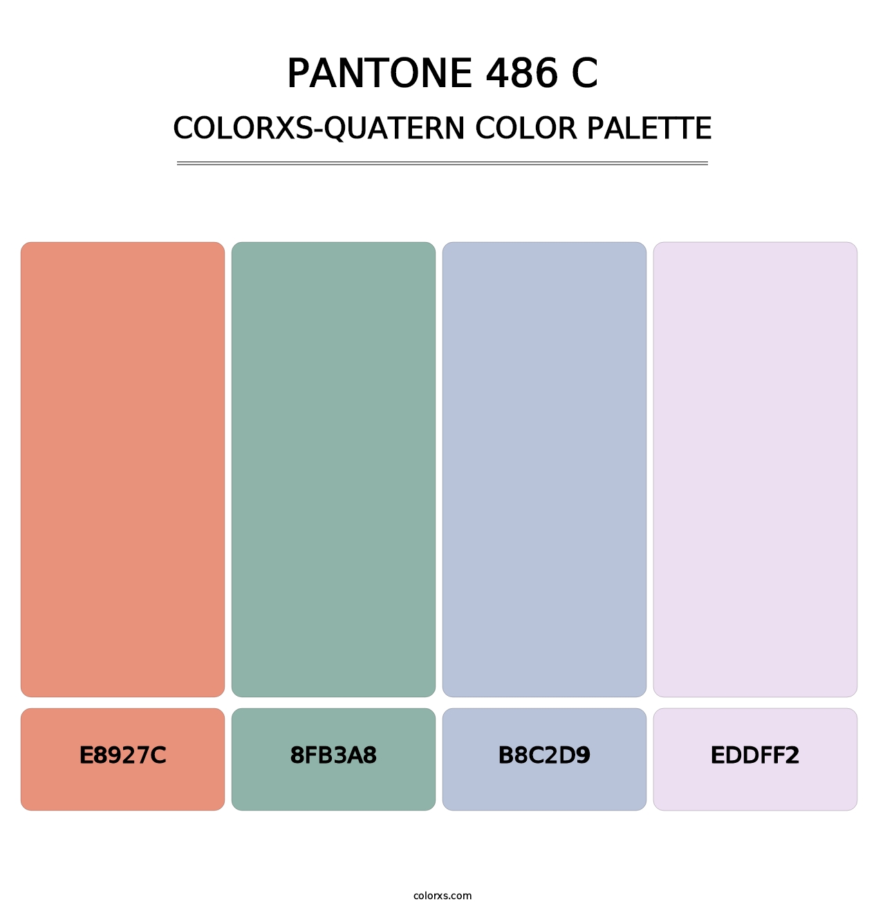PANTONE 486 C - Colorxs Quatern Palette