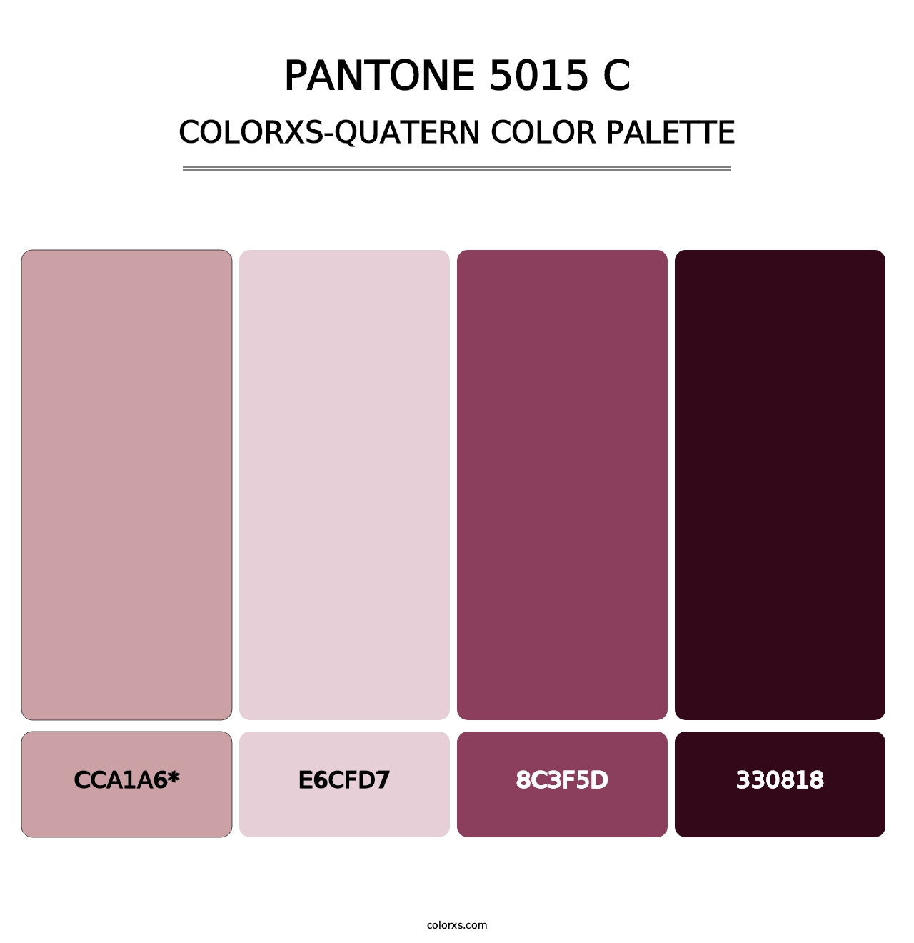 PANTONE 5015 C - Colorxs Quatern Palette