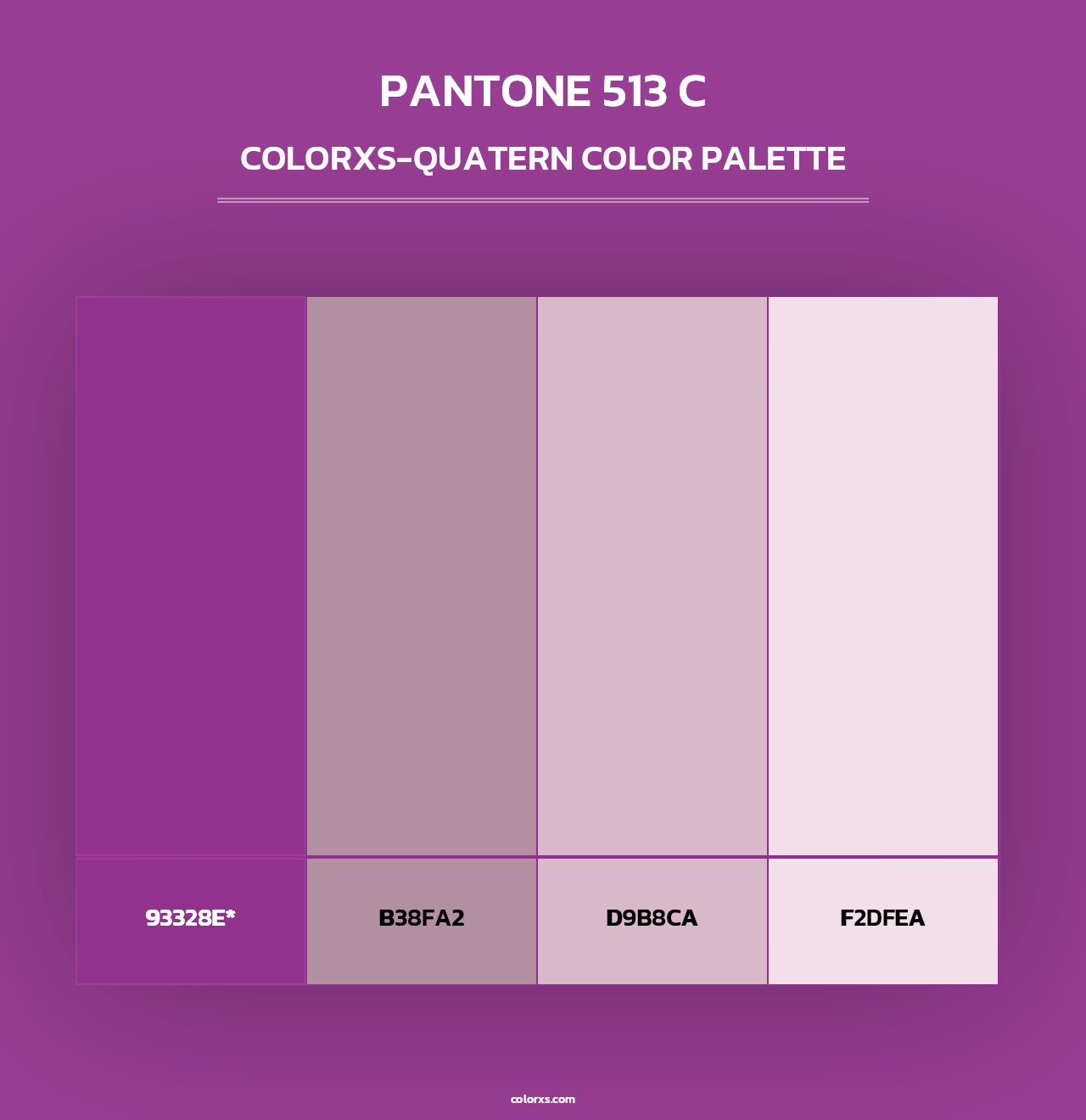PANTONE 513 C - Colorxs Quad Palette