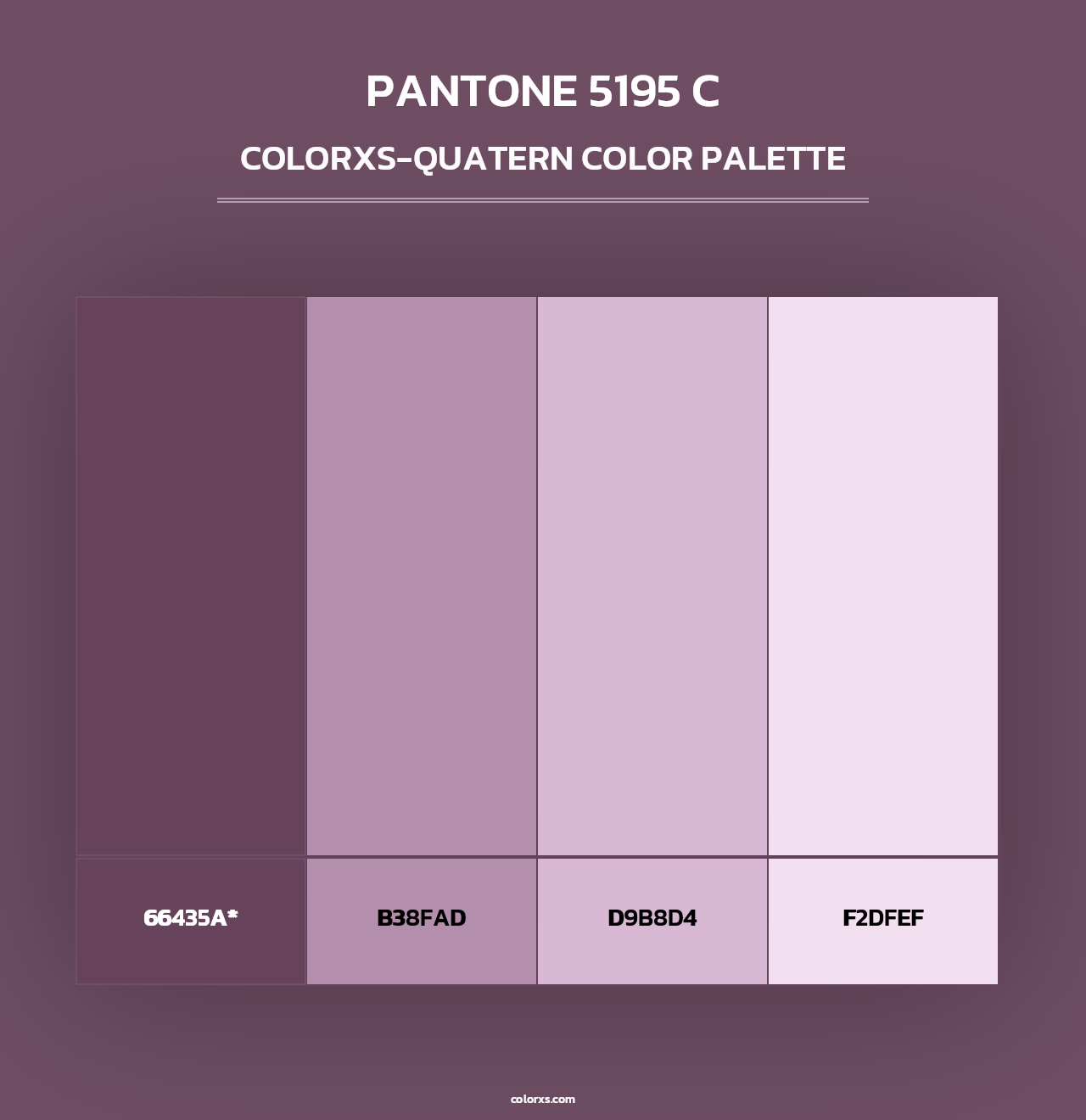 PANTONE 5195 C - Colorxs Quad Palette