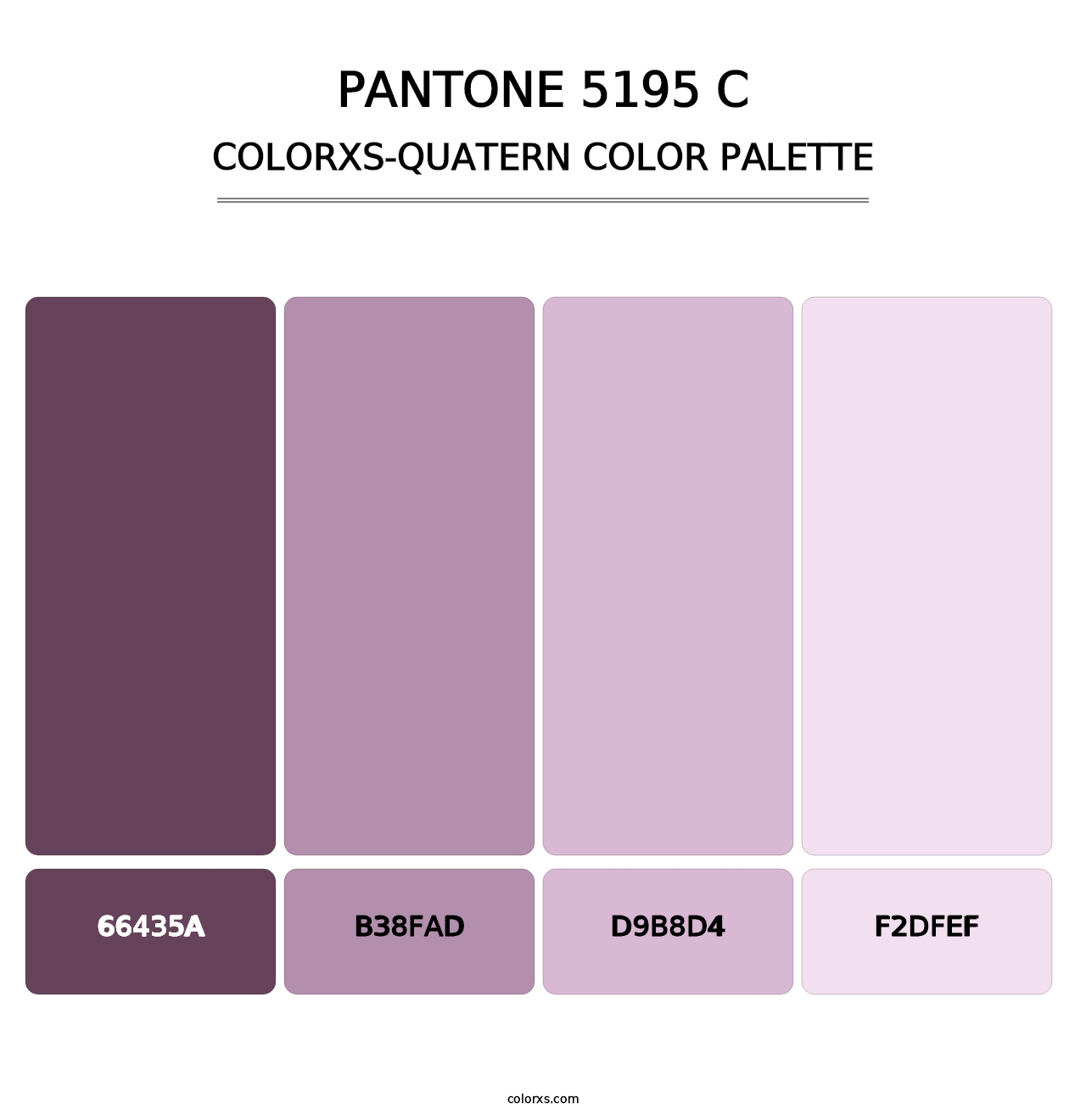 PANTONE 5195 C - Colorxs Quatern Palette