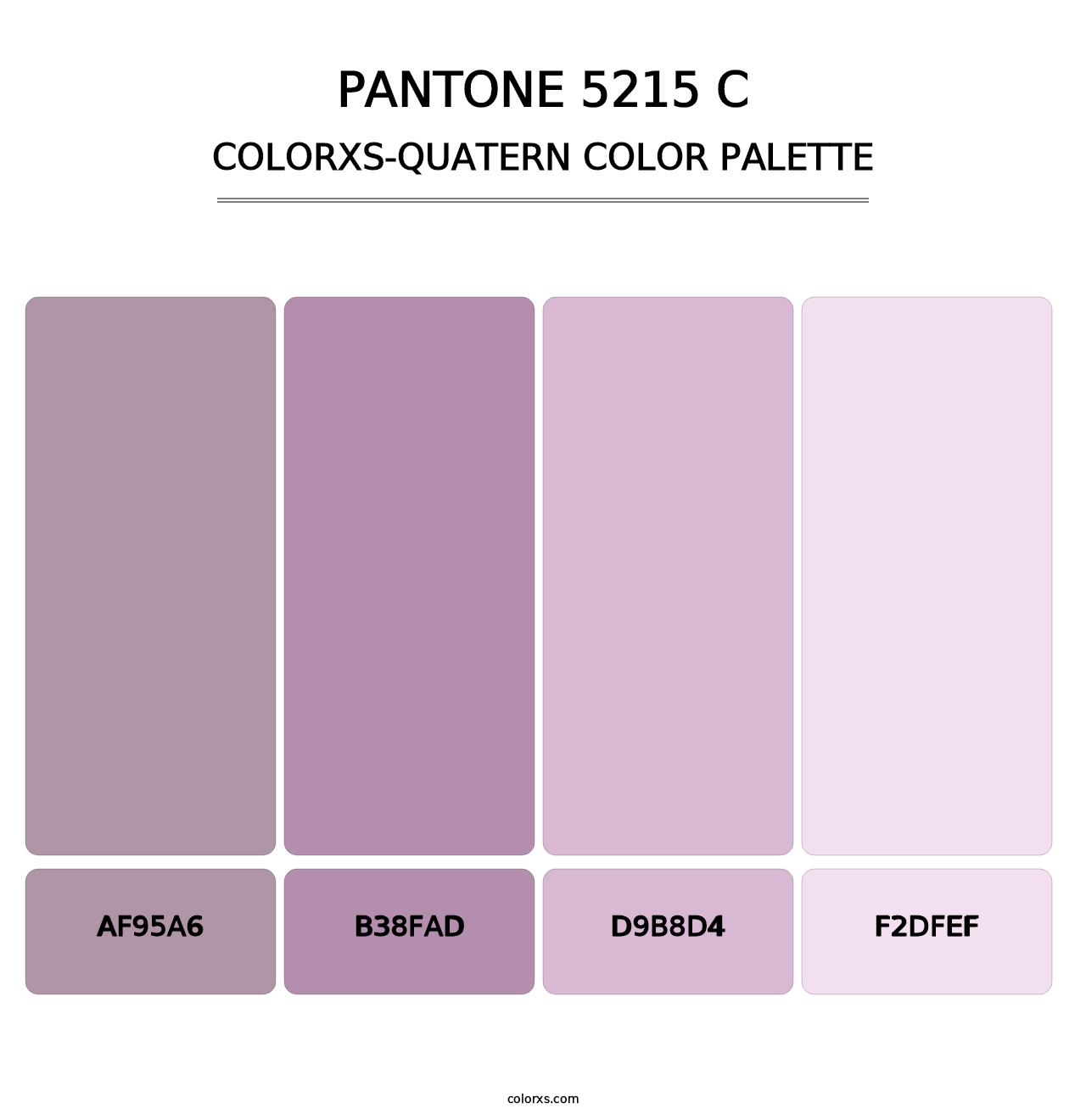 PANTONE 5215 C - Colorxs Quatern Palette
