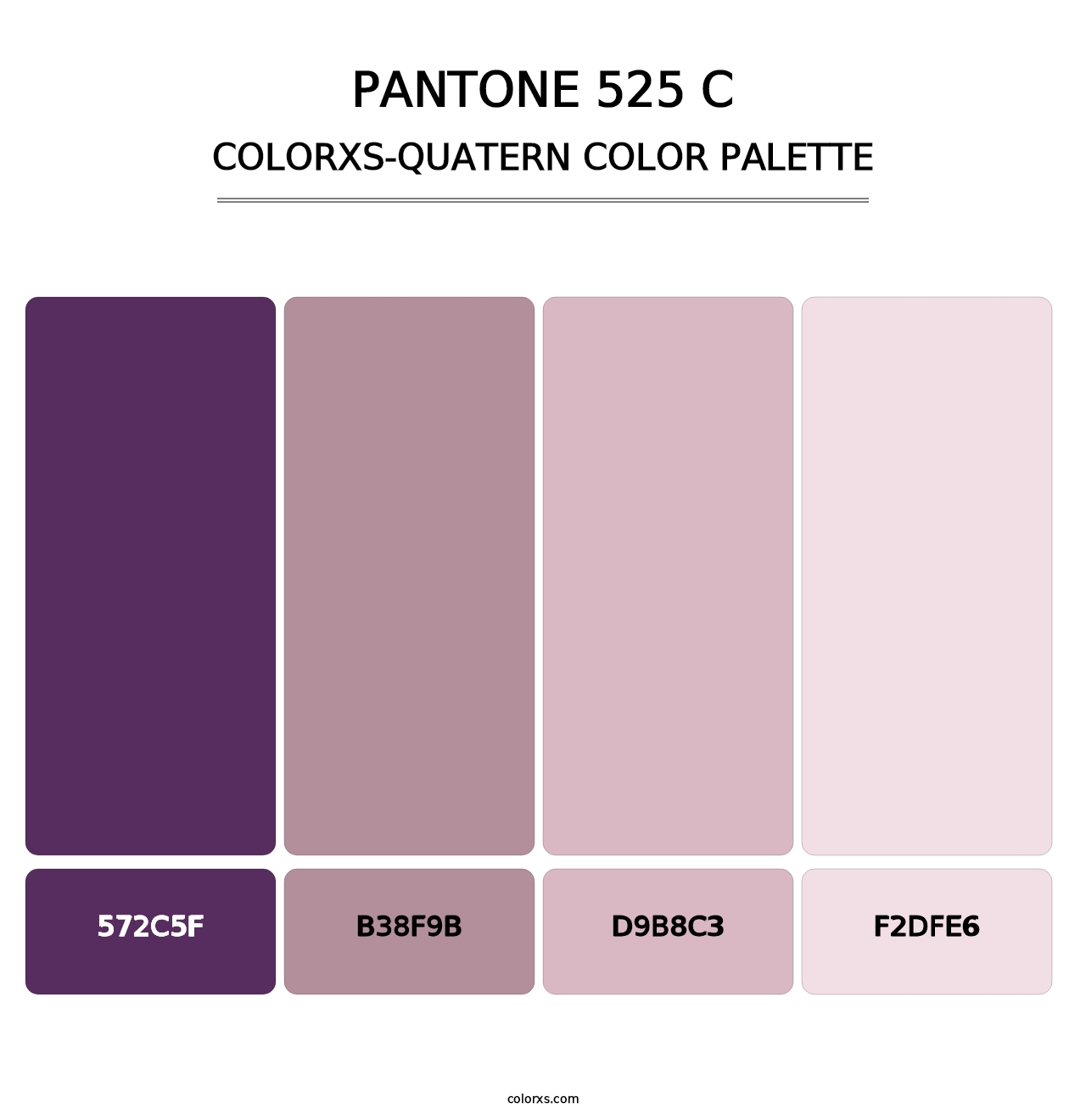 PANTONE 525 C - Colorxs Quatern Palette