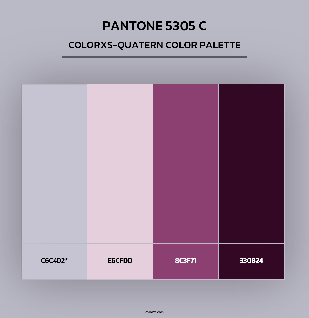 PANTONE 5305 C - Colorxs Quad Palette
