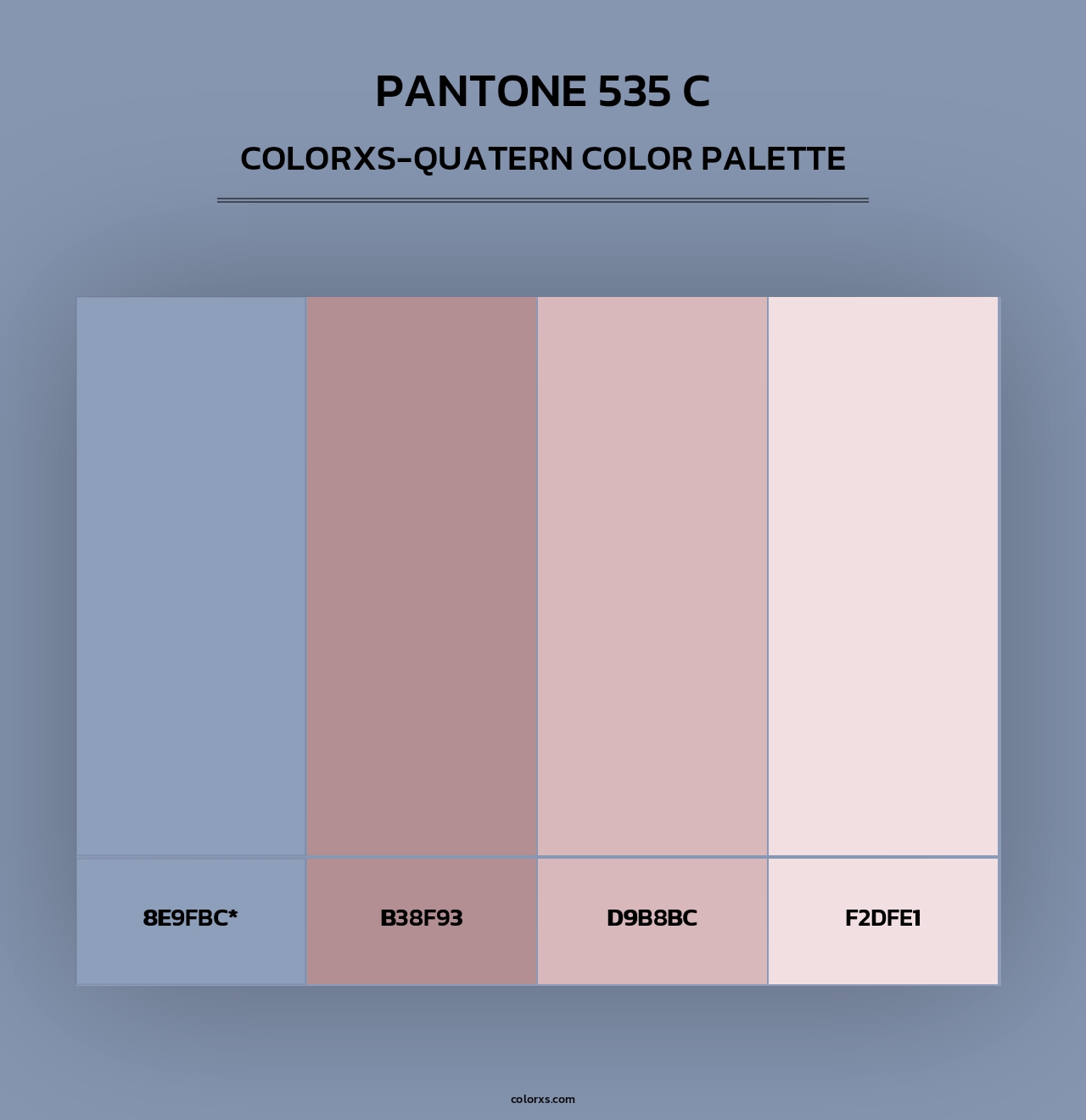 PANTONE 535 C - Colorxs Quad Palette