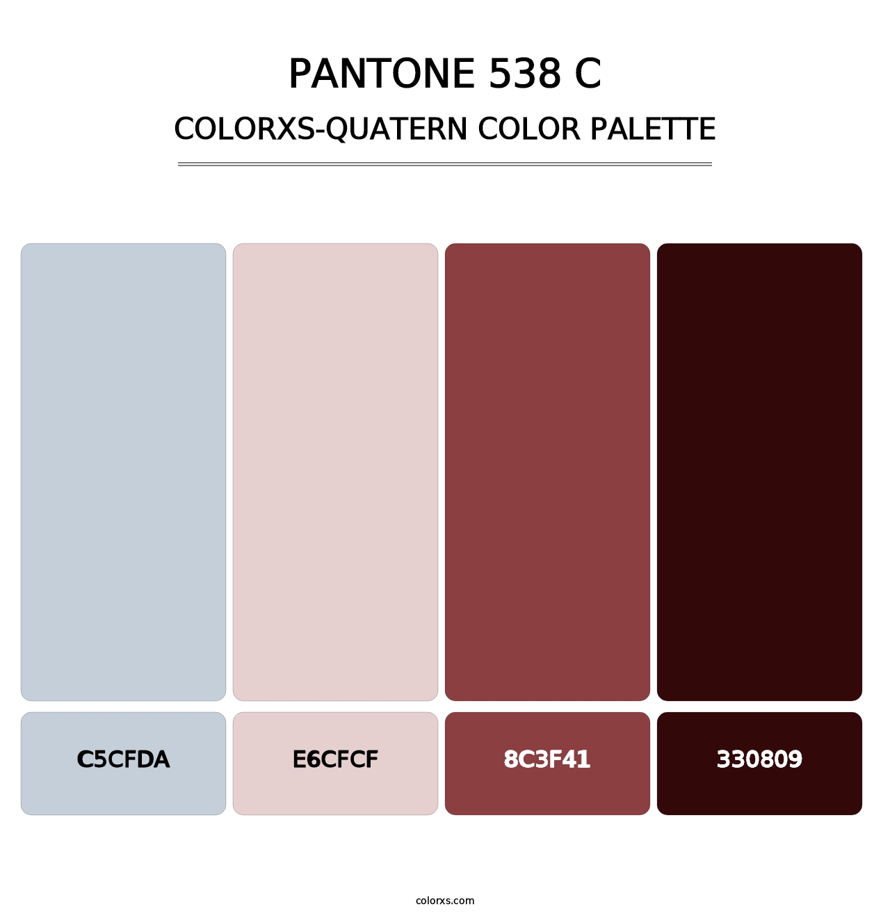 PANTONE 538 C - Colorxs Quatern Palette