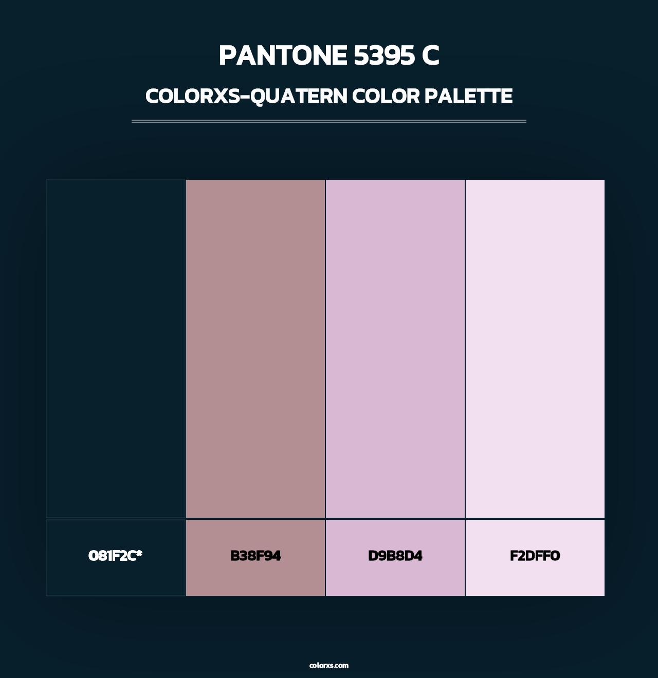 PANTONE 5395 C - Colorxs Quatern Palette