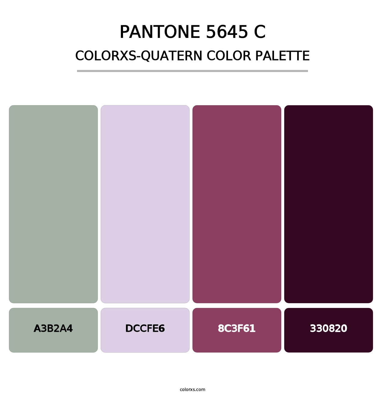 PANTONE 5645 C - Colorxs Quatern Palette