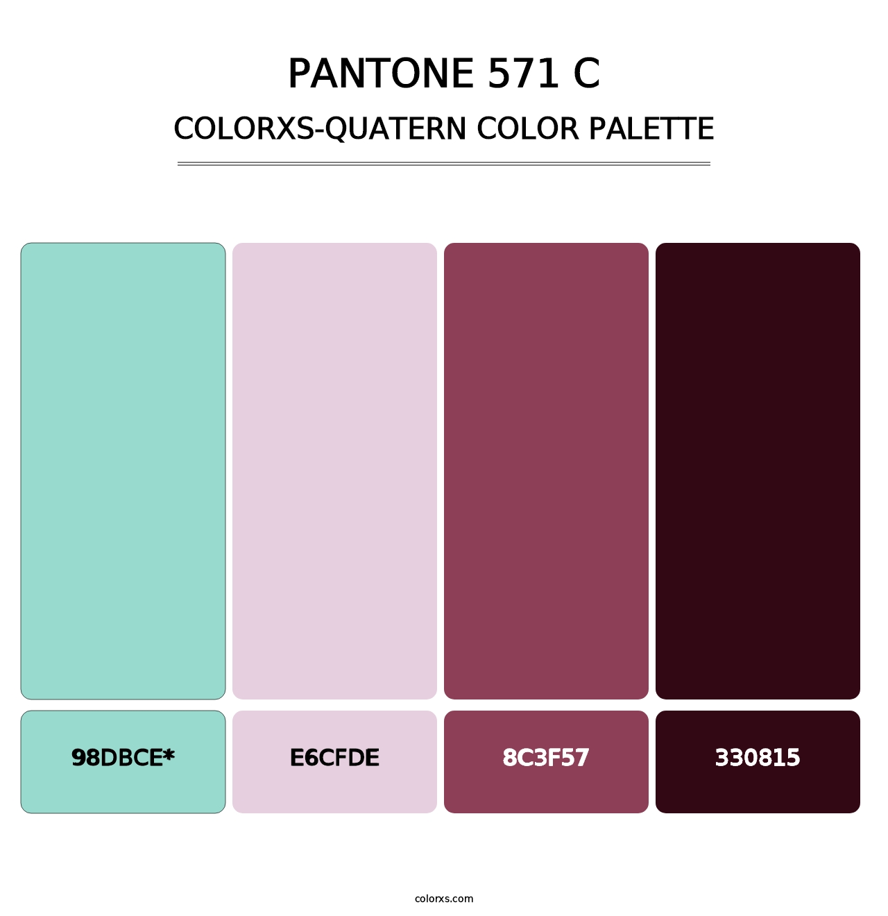 PANTONE 571 C - Colorxs Quatern Palette