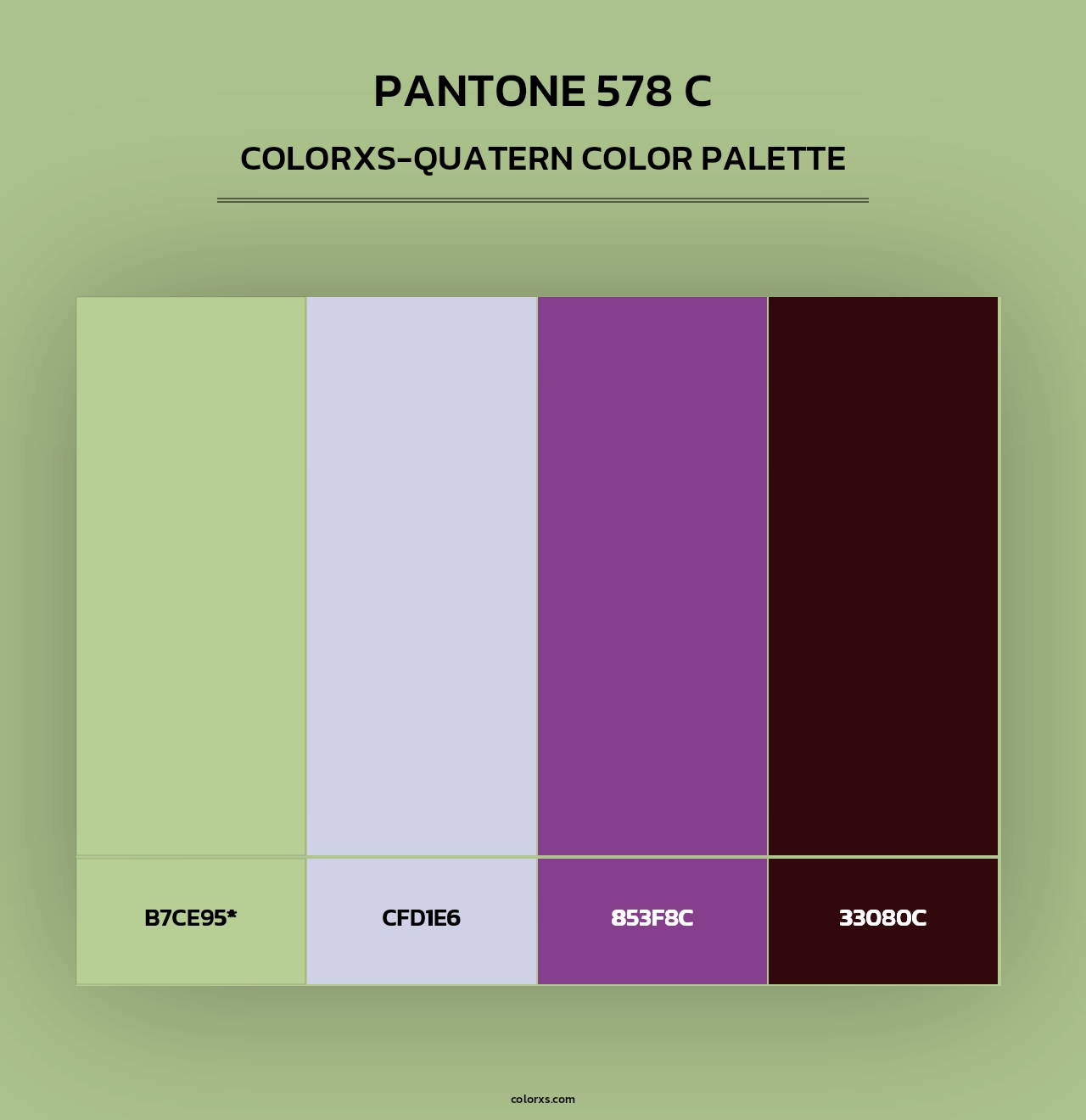 PANTONE 578 C - Colorxs Quad Palette