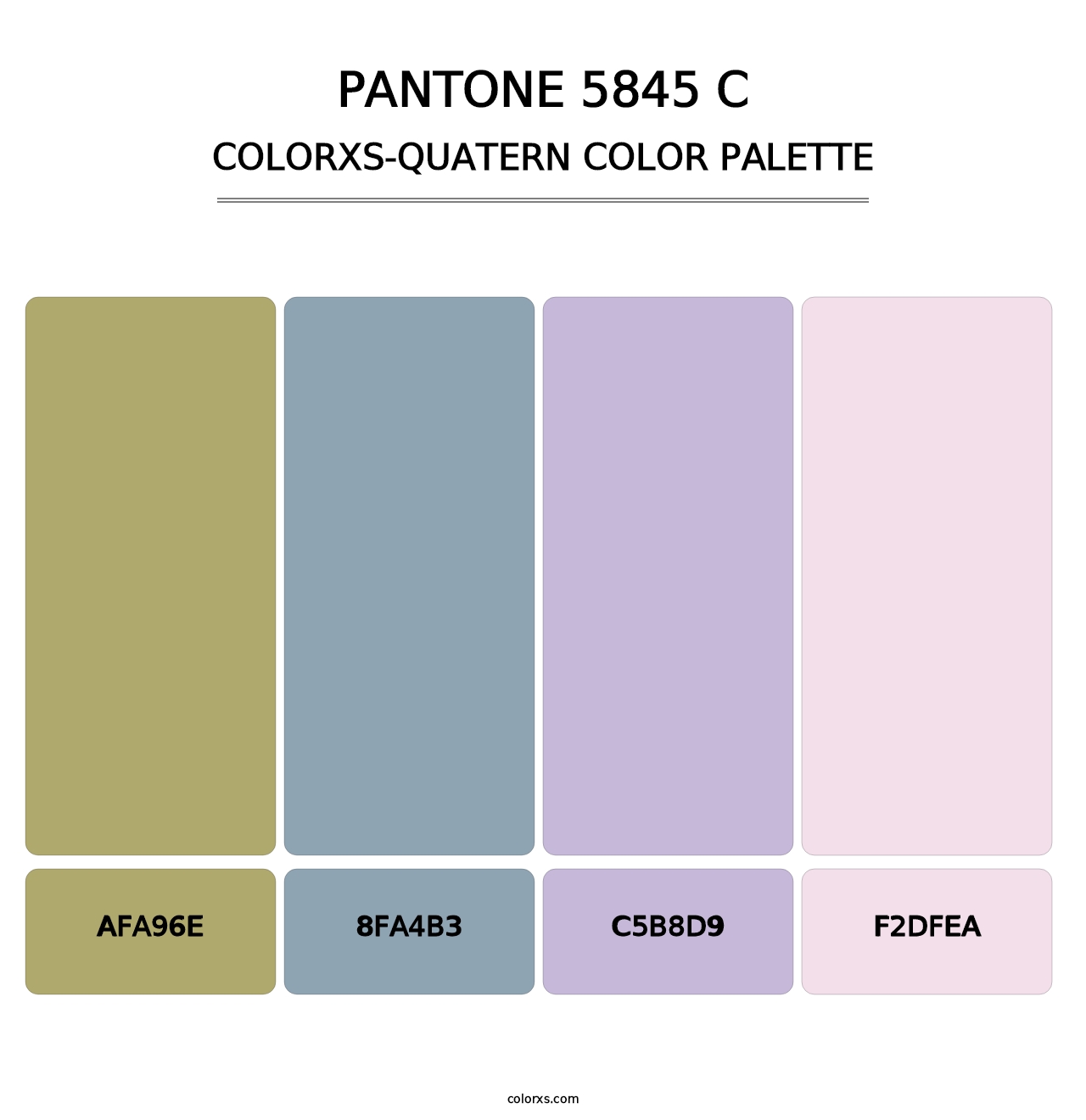 PANTONE 5845 C - Colorxs Quatern Palette
