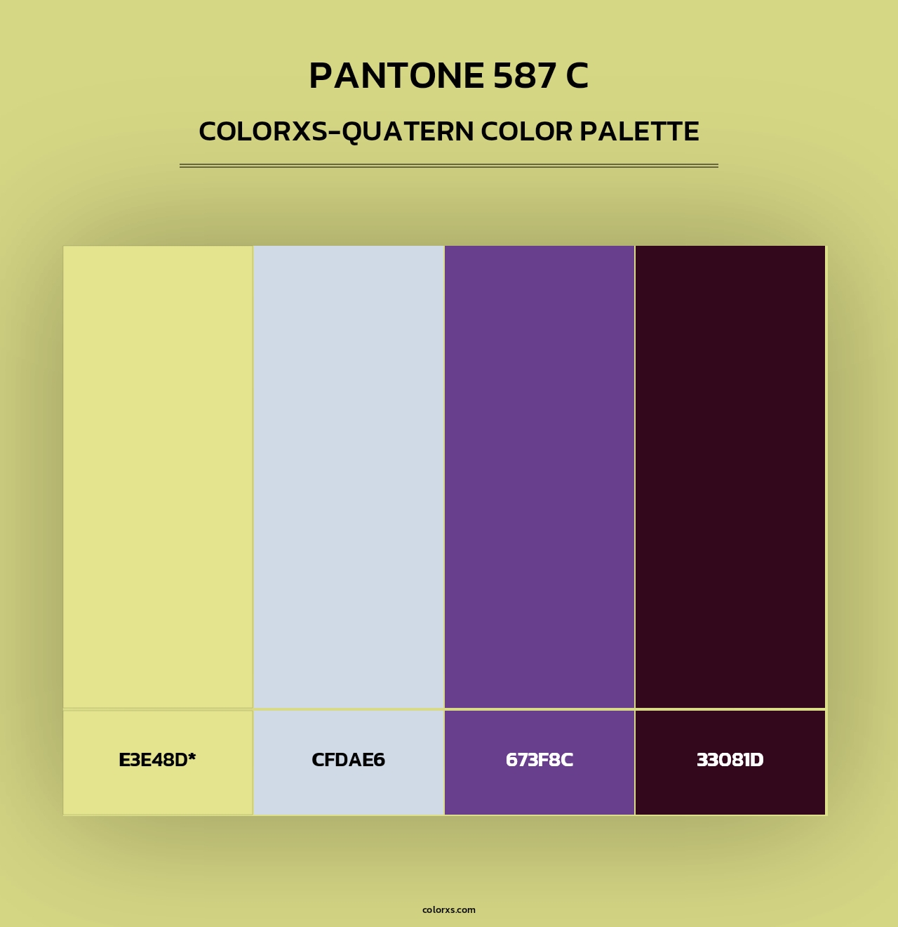 PANTONE 587 C - Colorxs Quad Palette