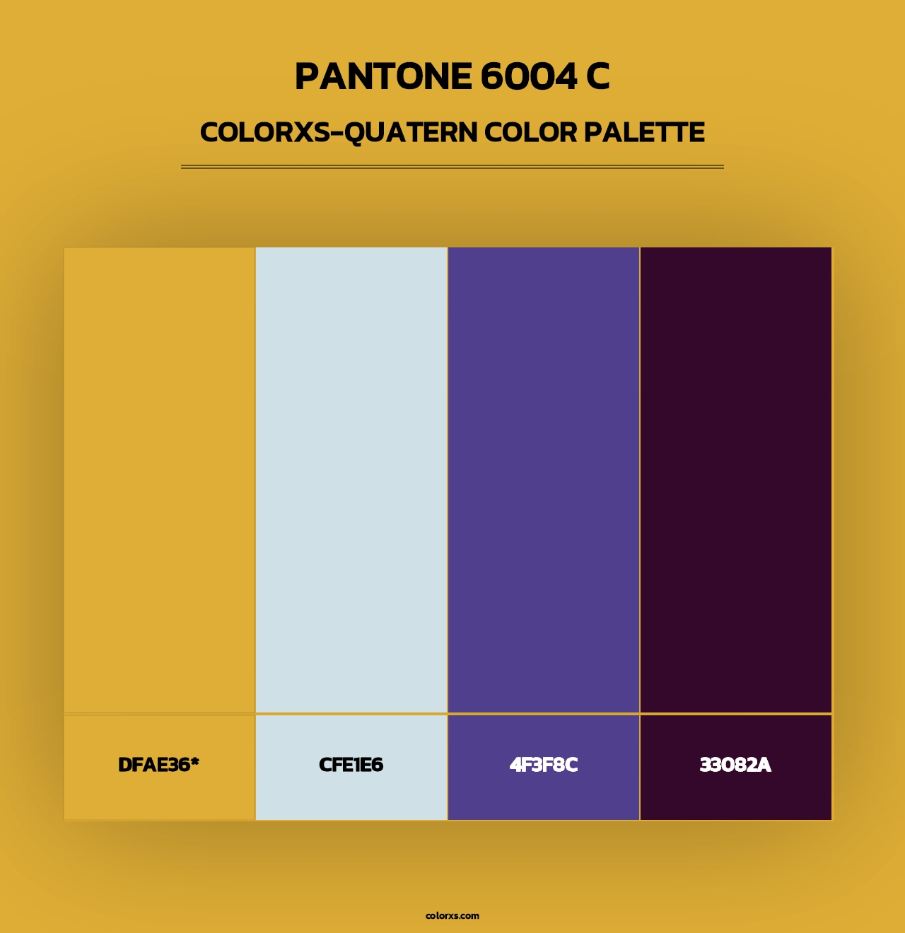 PANTONE 6004 C - Colorxs Quad Palette