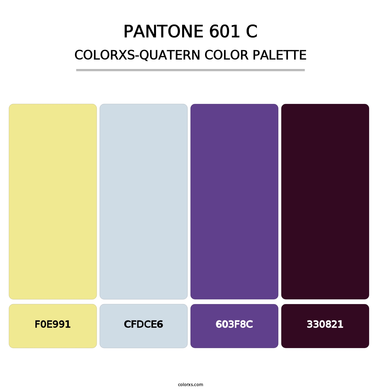 PANTONE 601 C - Colorxs Quatern Palette