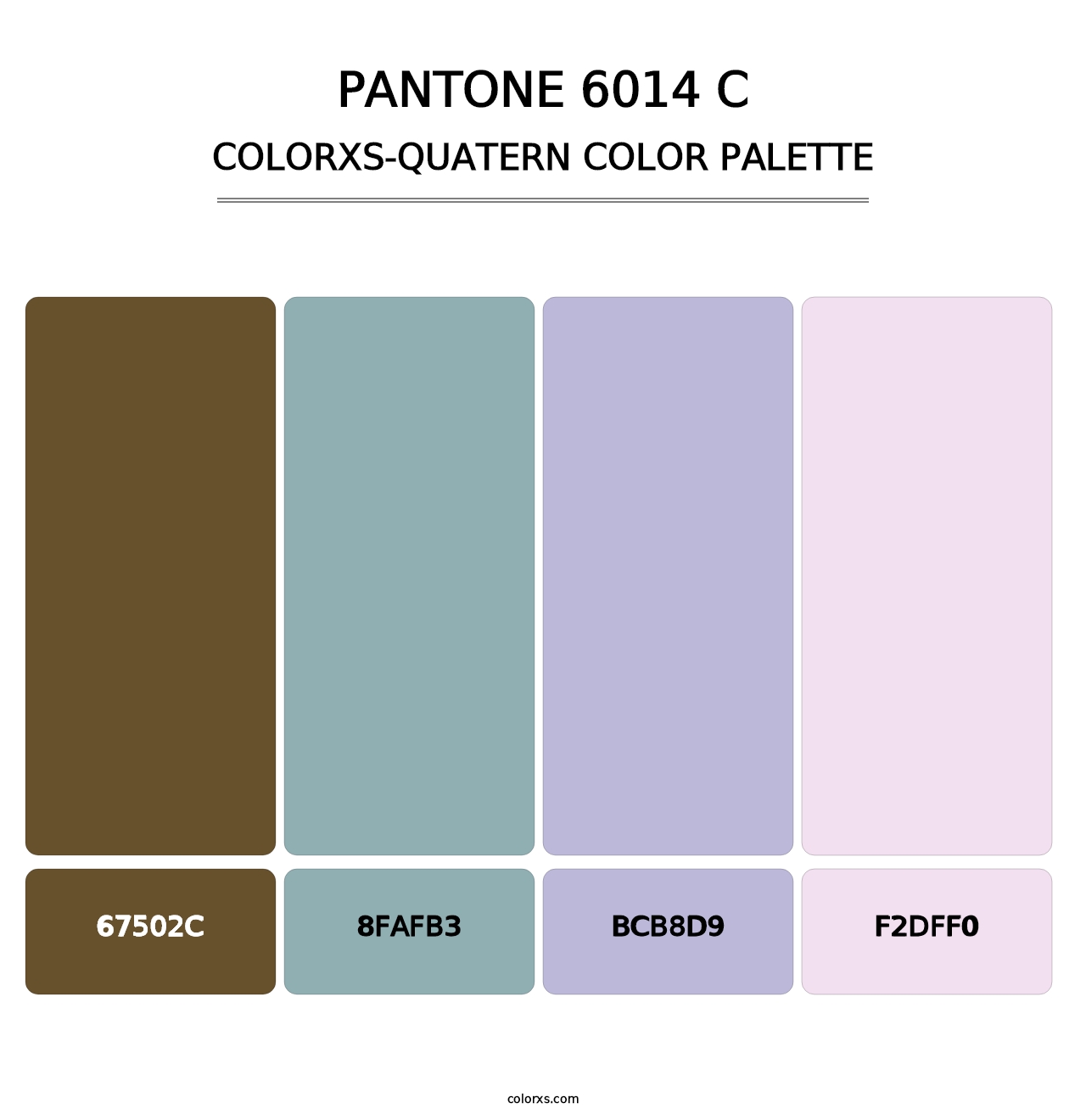 PANTONE 6014 C - Colorxs Quatern Palette