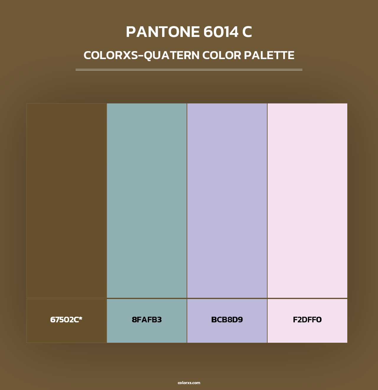 PANTONE 6014 C - Colorxs Quad Palette