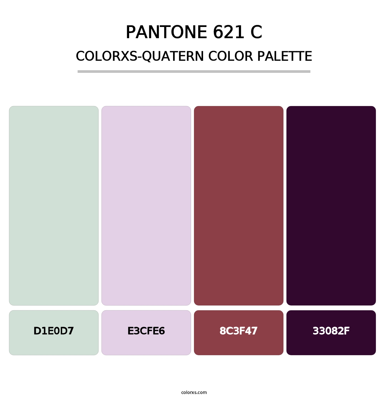 PANTONE 621 C - Colorxs Quatern Palette