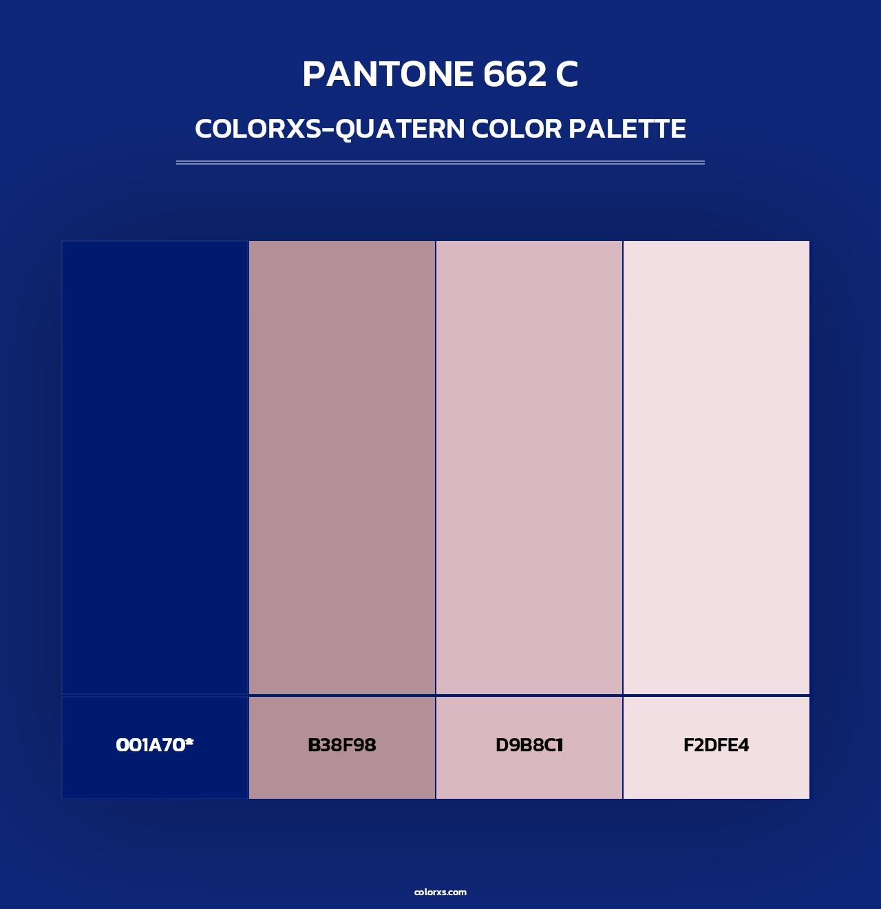 PANTONE 662 C - Colorxs Quad Palette
