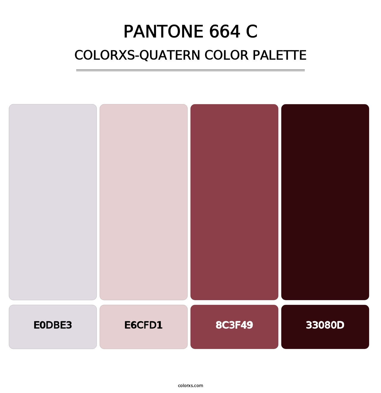 PANTONE 664 C - Colorxs Quatern Palette