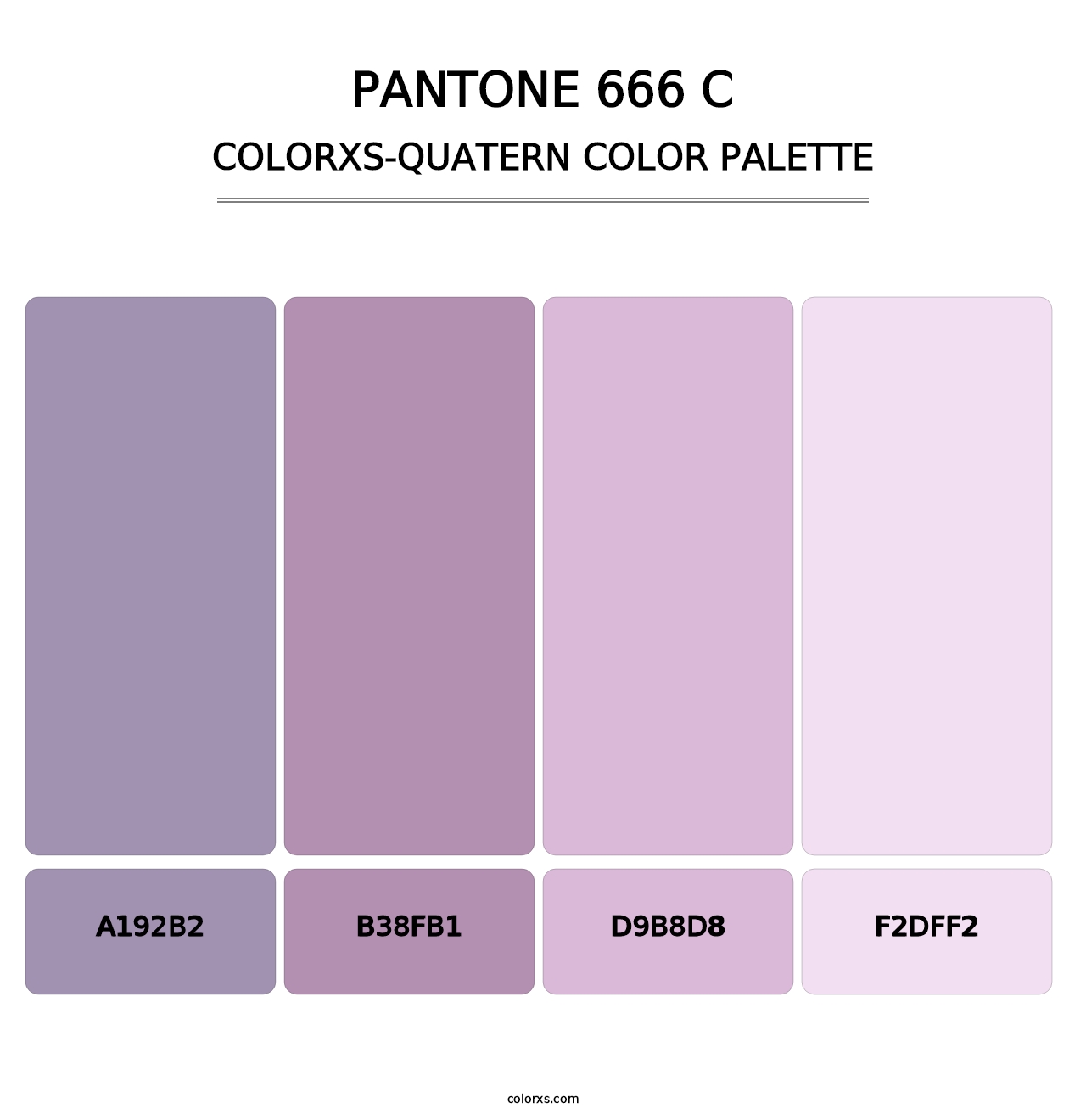 PANTONE 666 C - Colorxs Quatern Palette