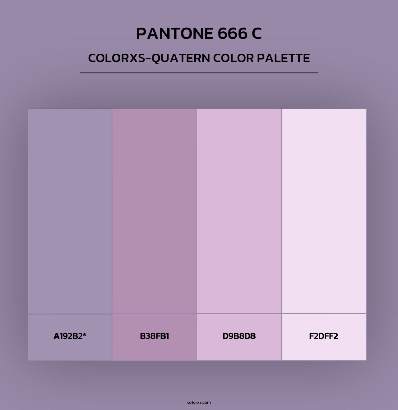 PANTONE 666 C - Colorxs Quad Palette
