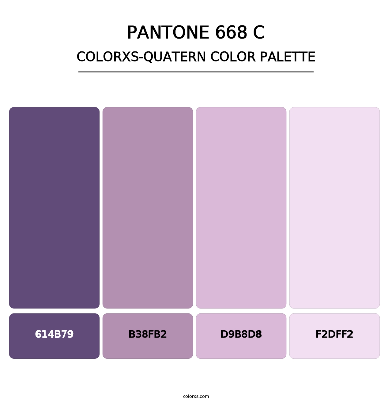 PANTONE 668 C - Colorxs Quatern Palette