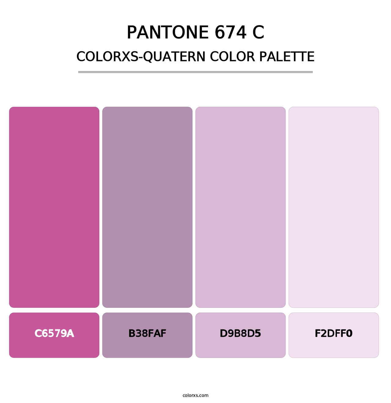 PANTONE 674 C - Colorxs Quatern Palette
