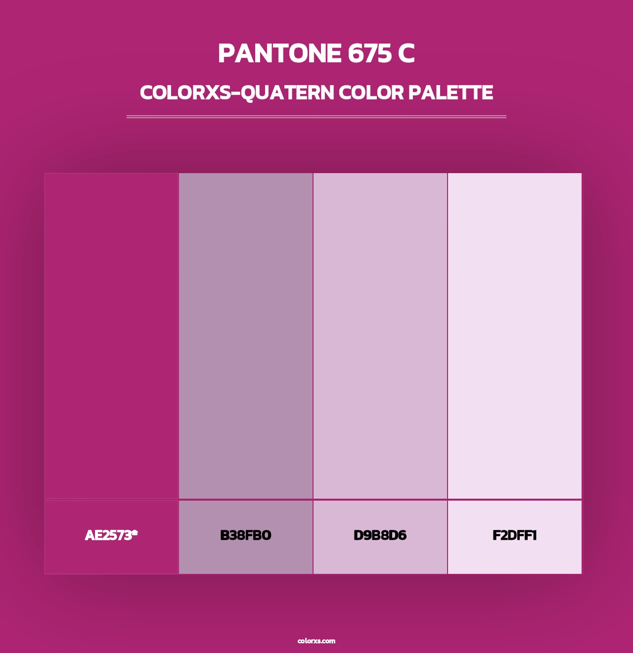 PANTONE 675 C - Colorxs Quad Palette