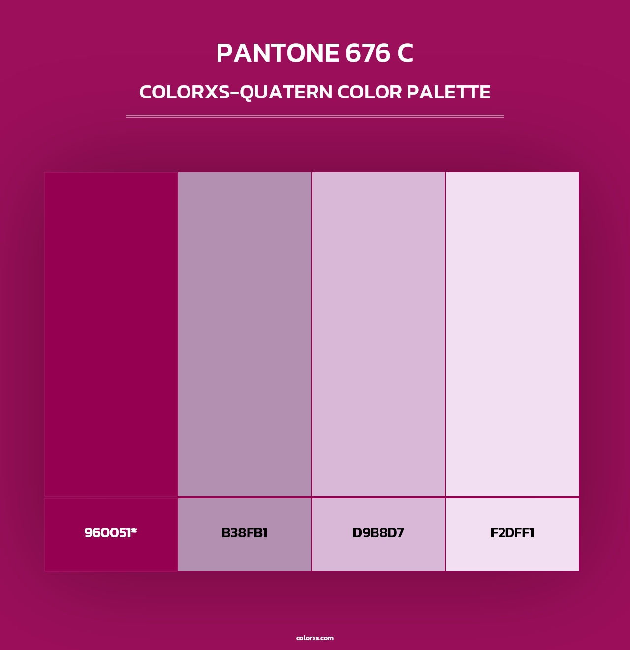 PANTONE 676 C - Colorxs Quad Palette