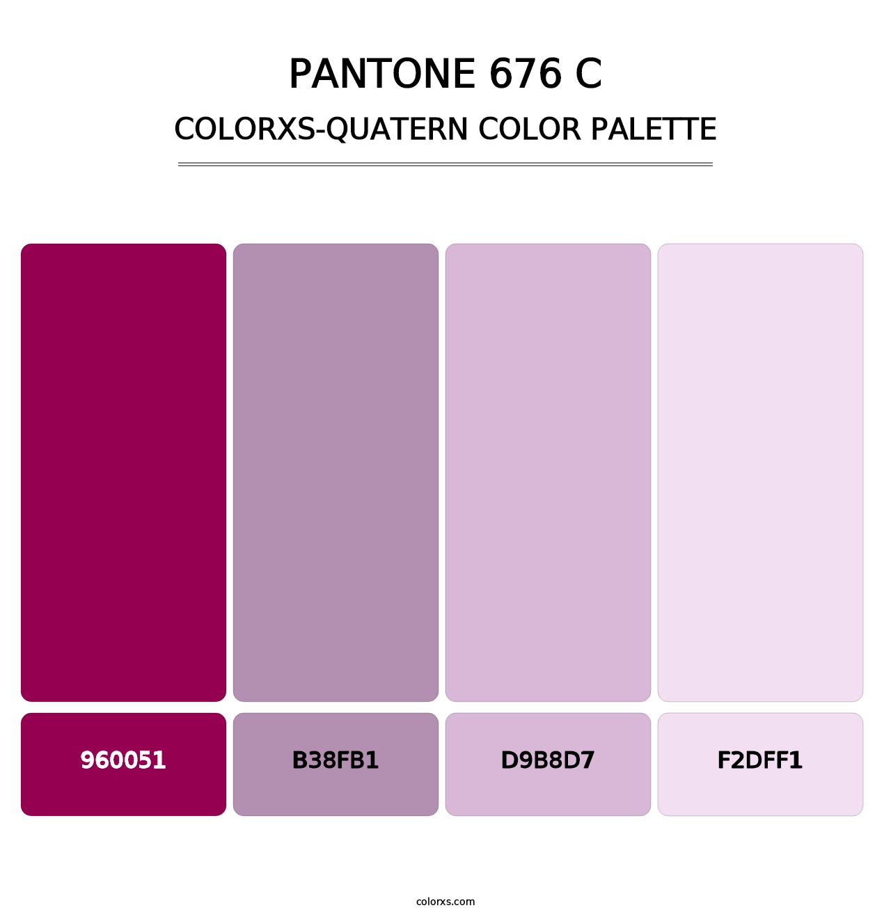 PANTONE 676 C - Colorxs Quatern Palette