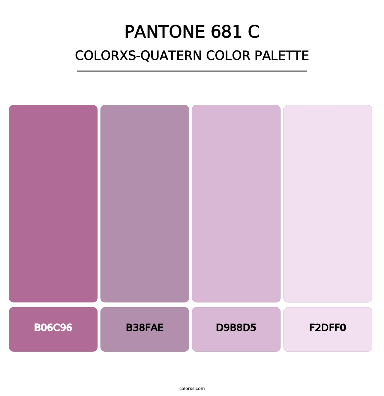 PANTONE 681 C - Colorxs Quatern Palette