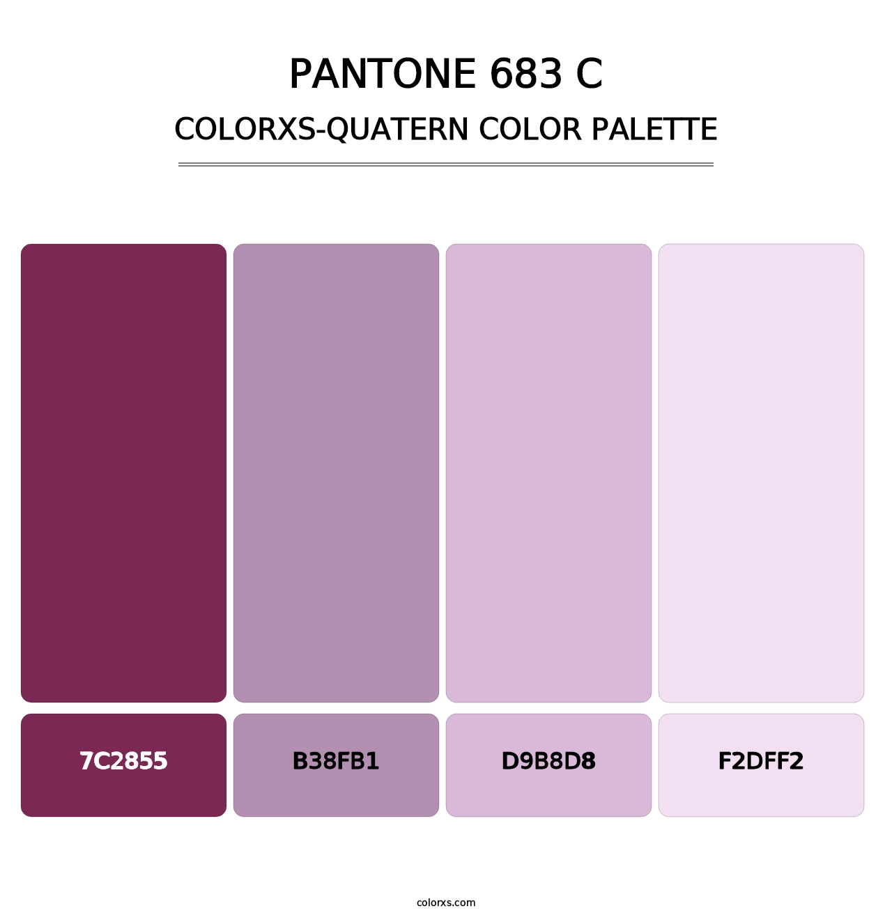 PANTONE 683 C - Colorxs Quatern Palette