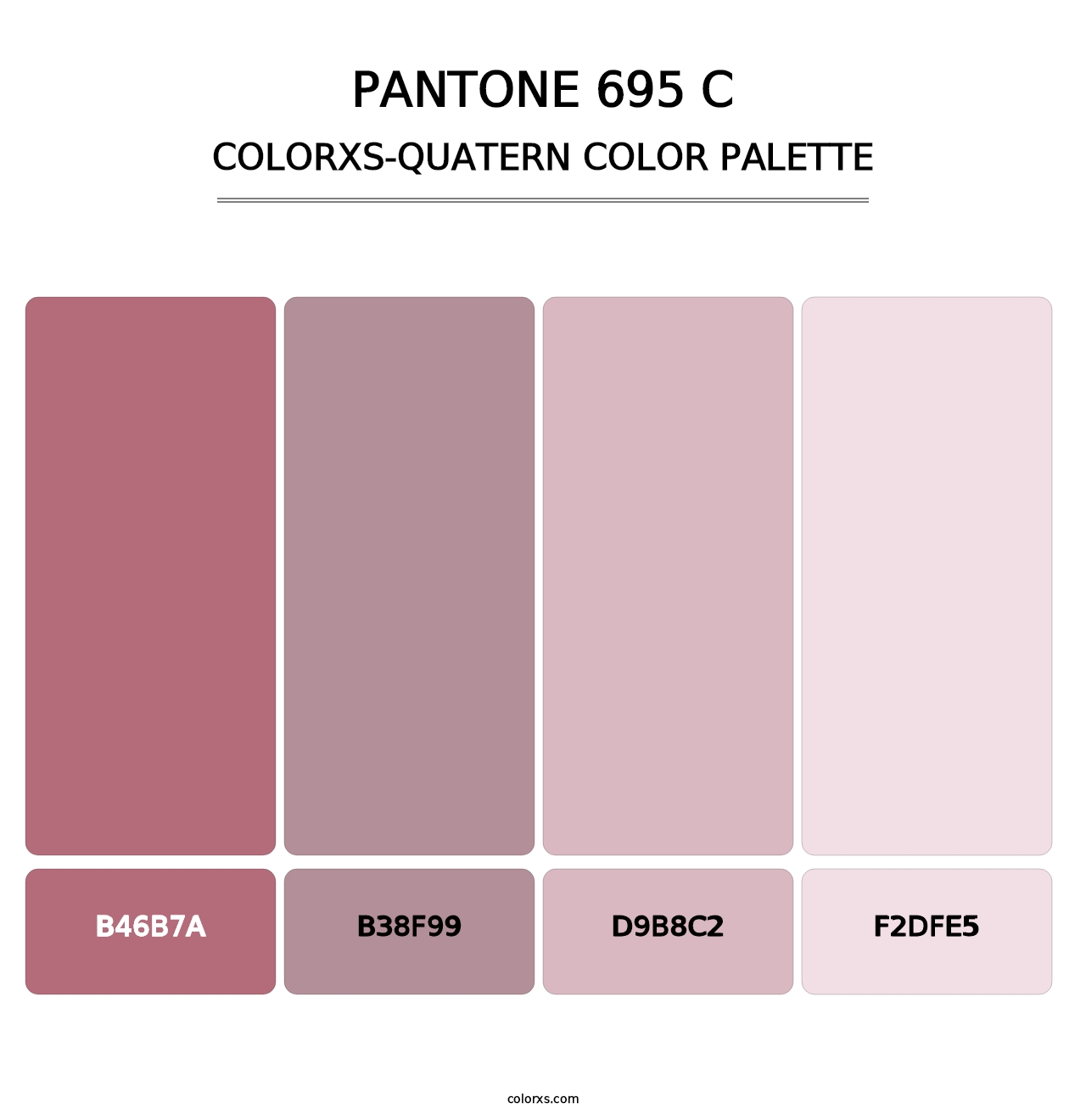 PANTONE 695 C - Colorxs Quatern Palette