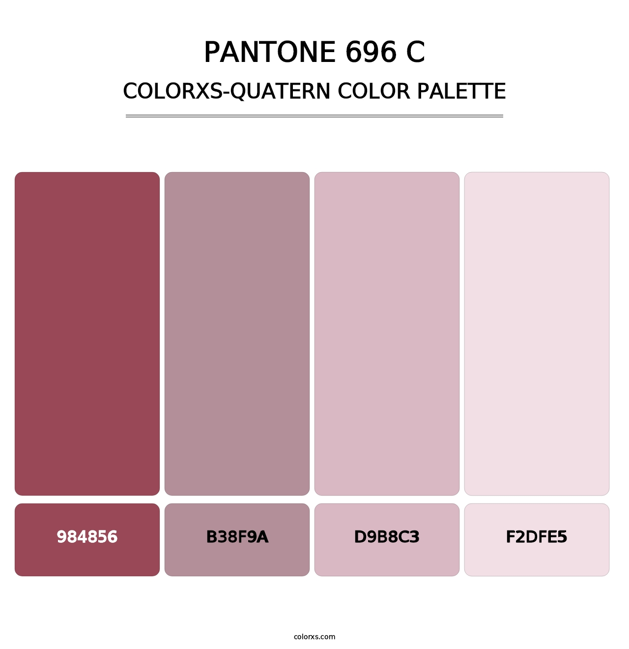 PANTONE 696 C - Colorxs Quatern Palette