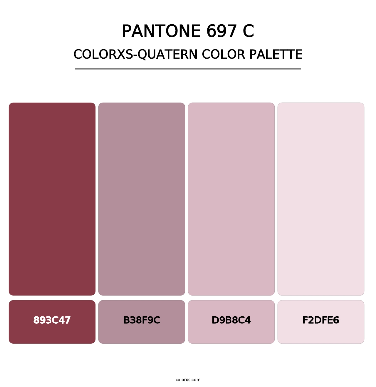 PANTONE 697 C - Colorxs Quatern Palette