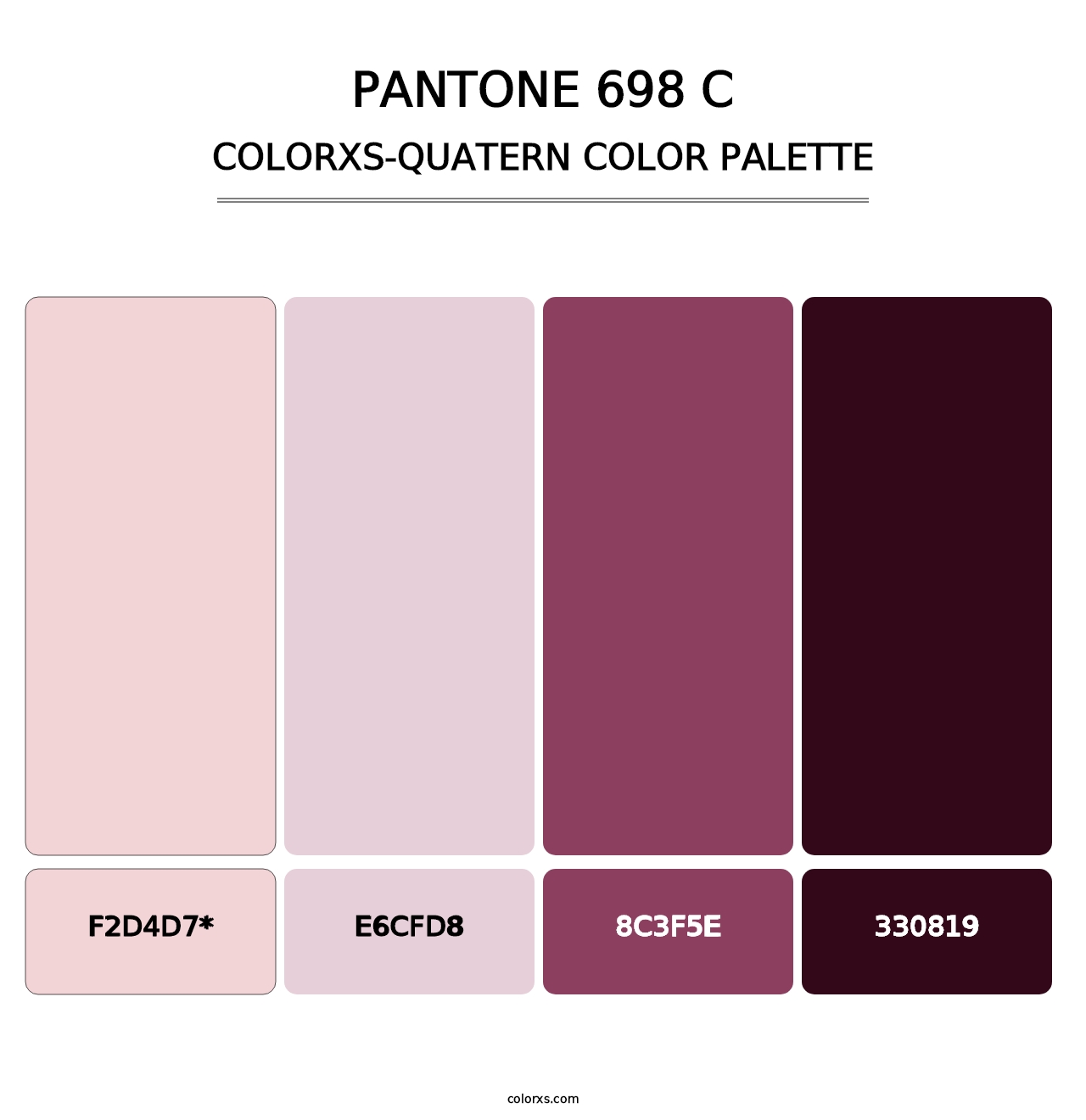 PANTONE 698 C - Colorxs Quatern Palette