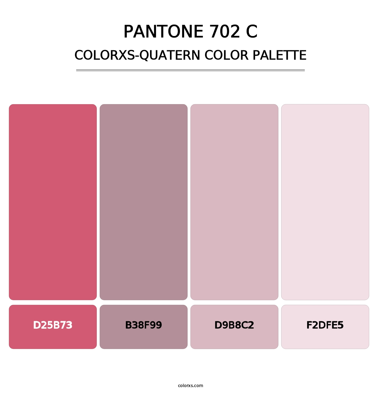 PANTONE 702 C - Colorxs Quatern Palette