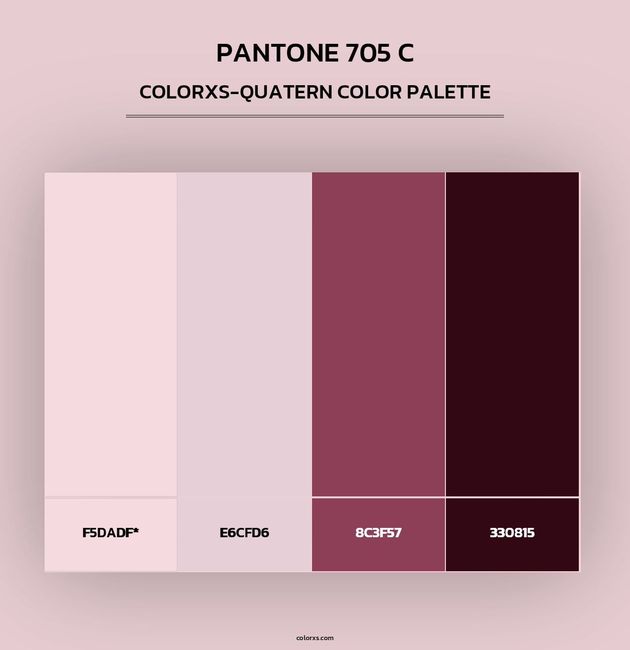 PANTONE 705 C - Colorxs Quad Palette