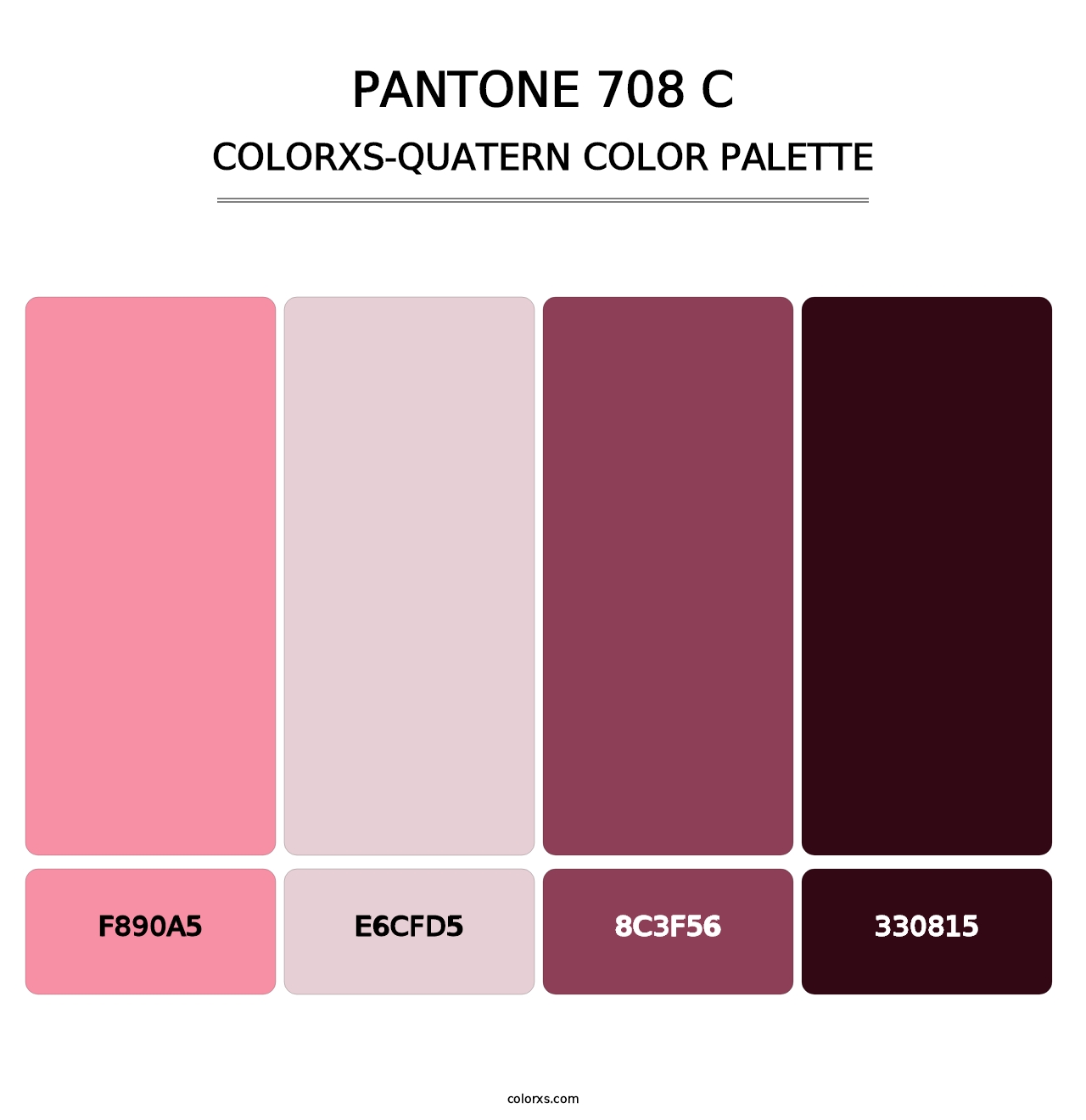 PANTONE 708 C - Colorxs Quatern Palette