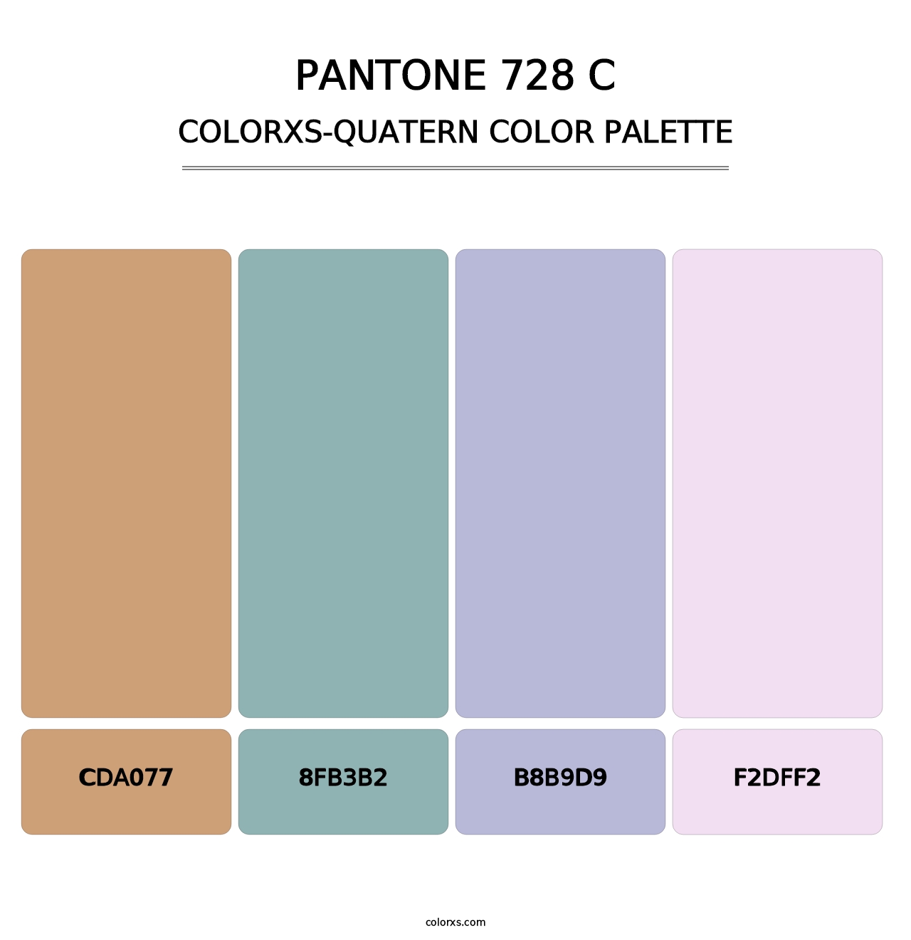 PANTONE 728 C - Colorxs Quatern Palette
