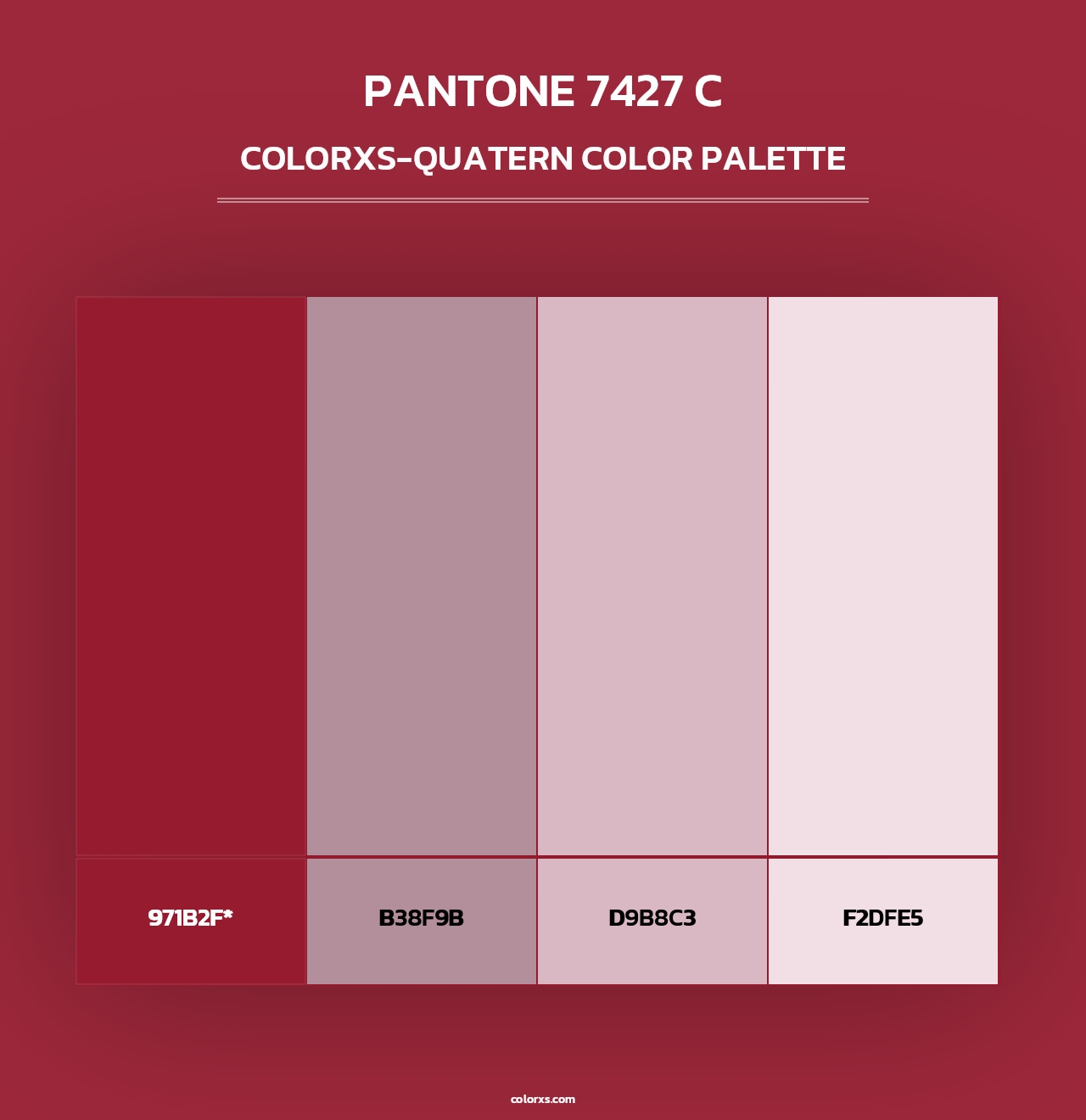PANTONE 7427 C - Colorxs Quad Palette