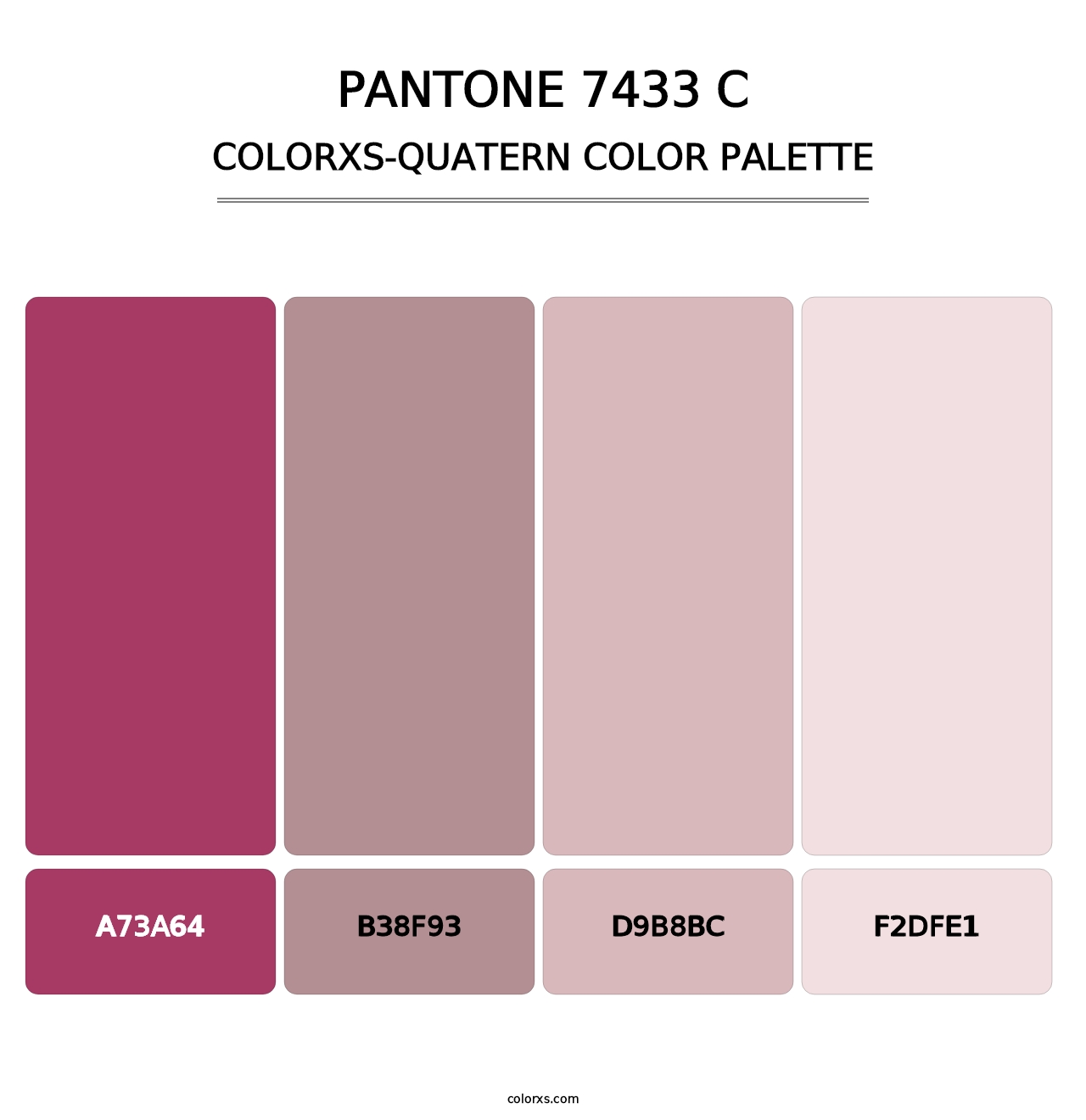 PANTONE 7433 C - Colorxs Quatern Palette